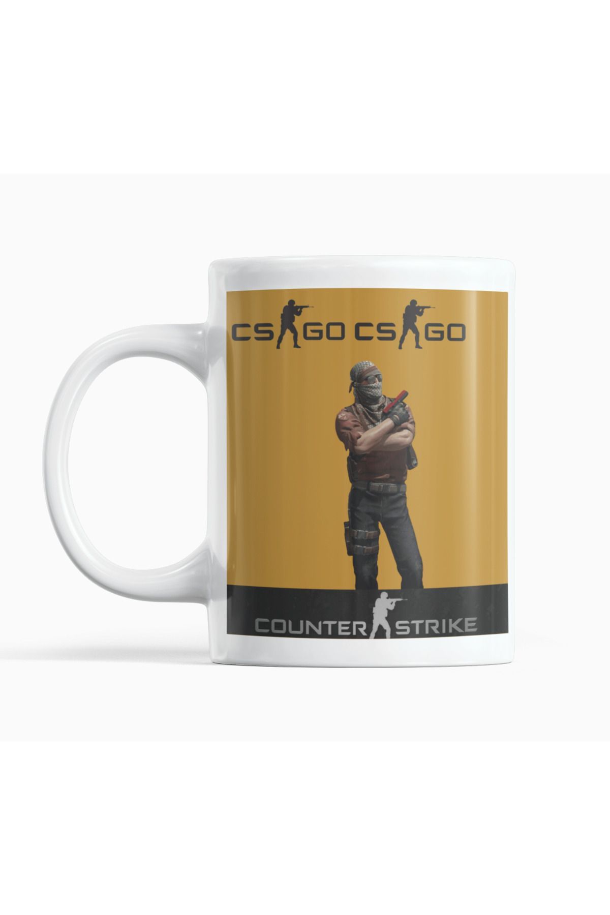 Nino Store Counter Strike CS GO Oyuncu Karakter Kıyafet Oyun Temalı  Hediyelik Baskılı Kupa Bardak