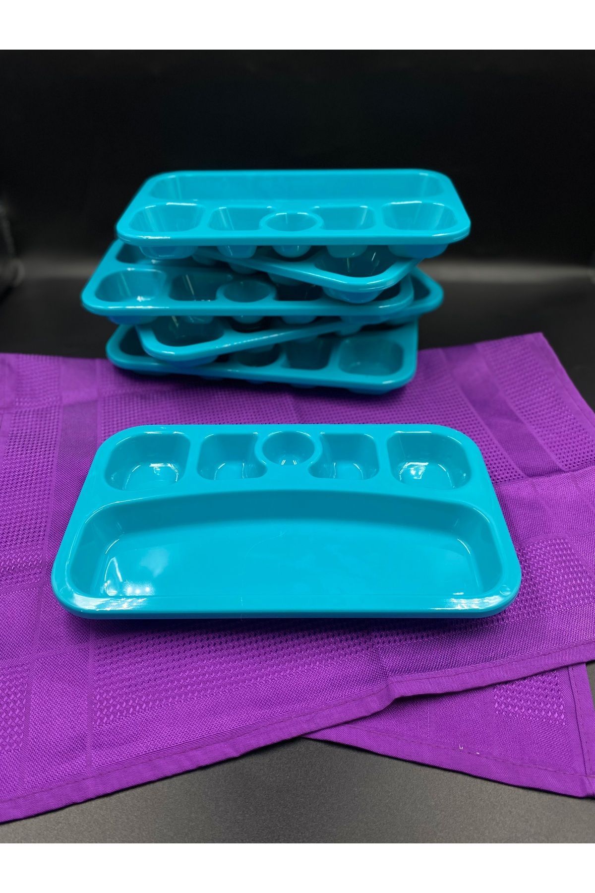 SUMAKS Mini kreş tabağı çocuk  bölmeli kahvaltı tabağı