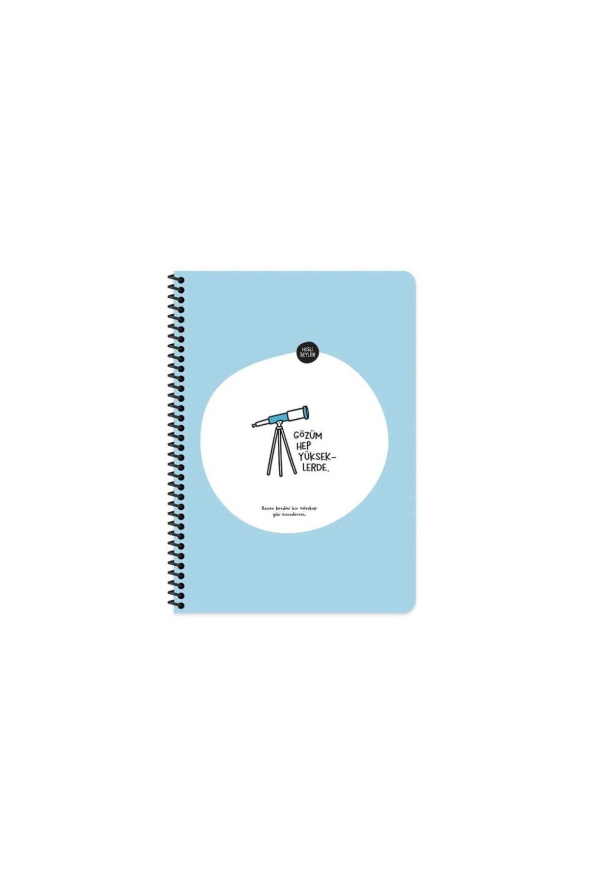 Keskin Hisli Şeyler A4 Çizgili Spiralli Stickerli Defter Gözüm Yükseklerde 80Yp