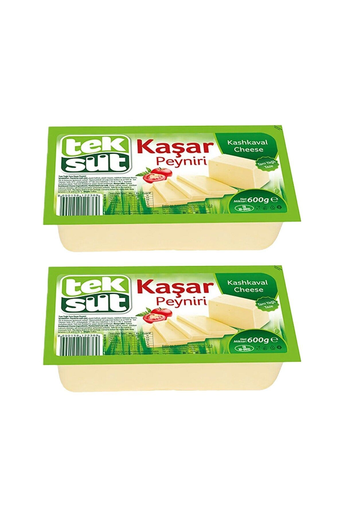 Teksüt Kaşar Peyniri 600 Gr x 2 Adet