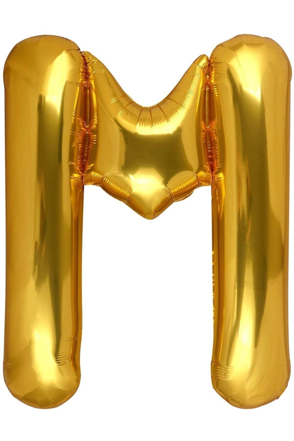 araget 1 Metre Harf Folyo Balon Altın Renk M Harf 100cm 40inç