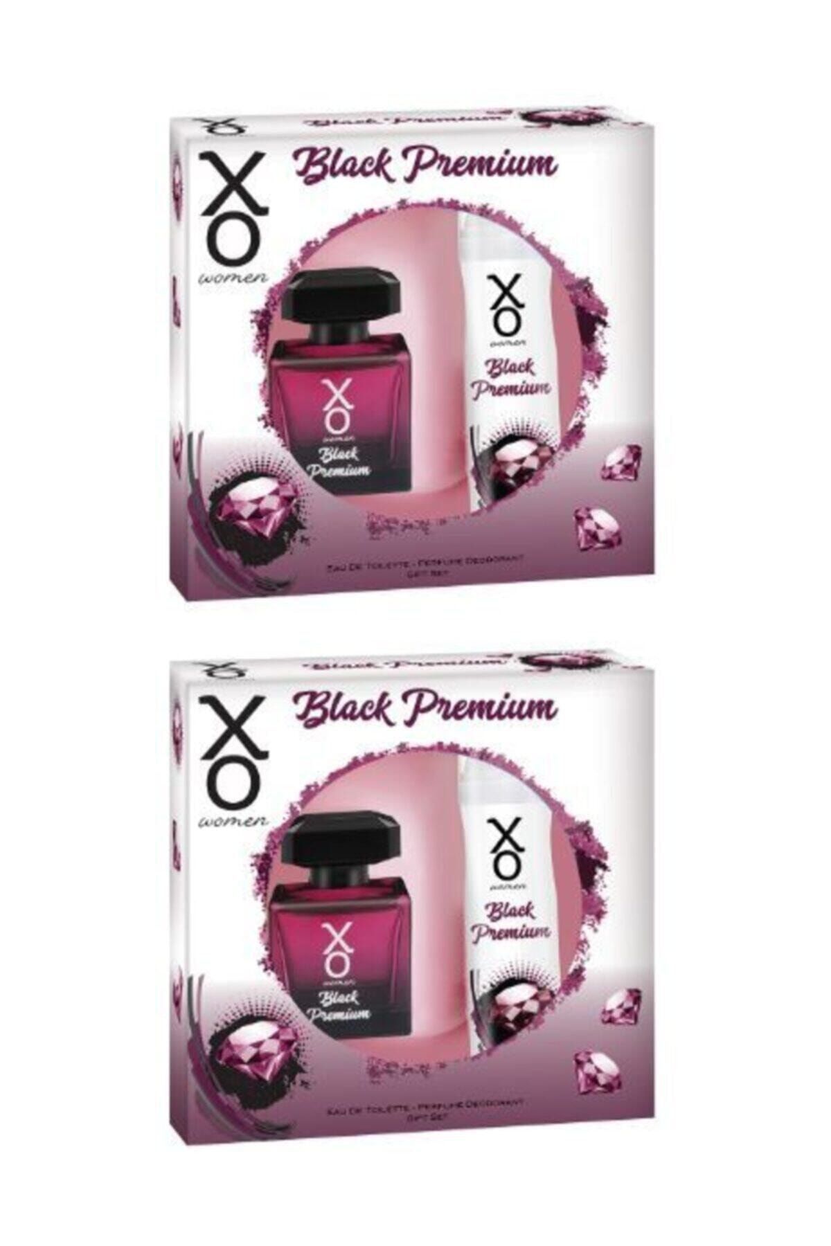 Xo Kadın Black Premium  Edt 100 ml + Deodorant 125 ml   2 Adet