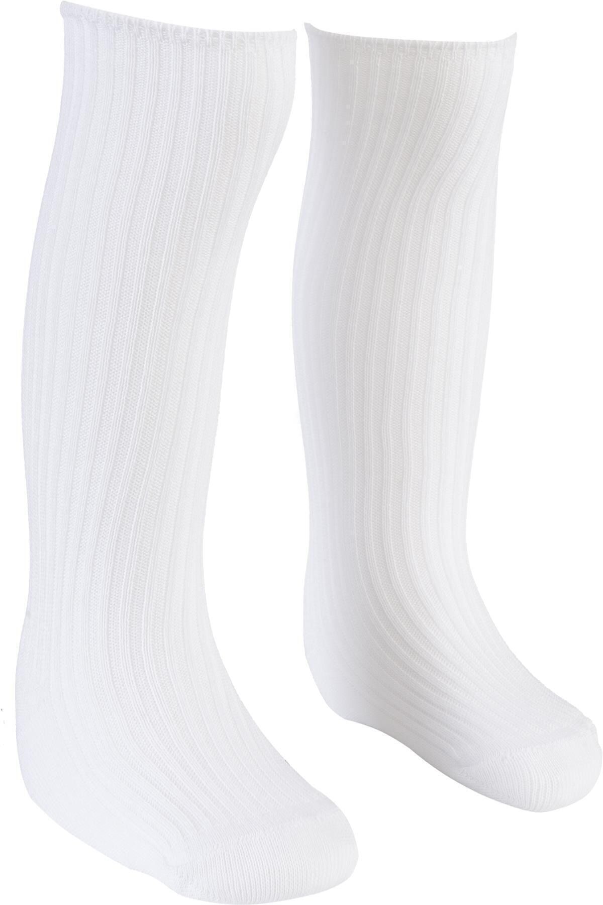 BEBEĞİME ÇORAP Beyaz 0-1 Yaş Dizaltı Çorap Kız-erkek Bebek / Kız- Erkek Çocuk