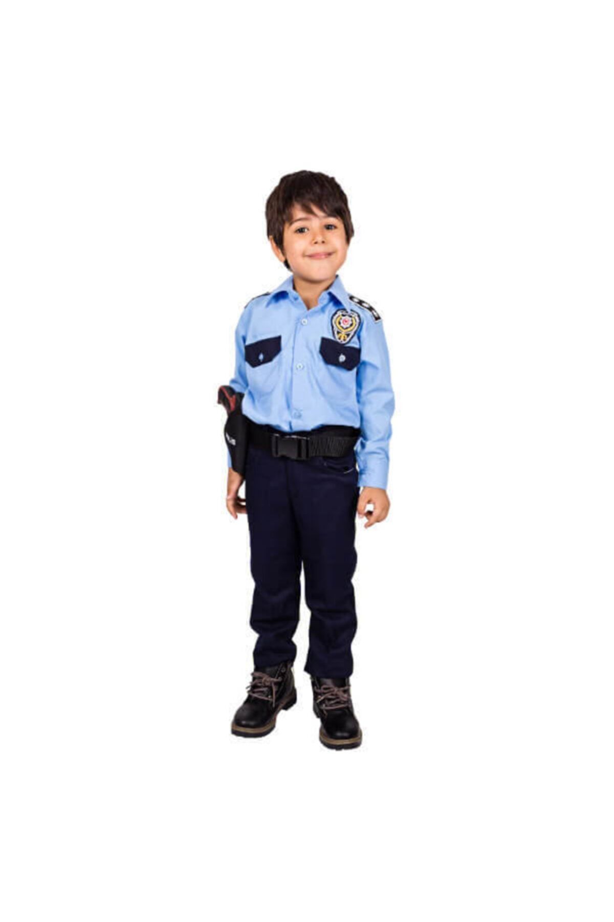 Safari Avm Çocuk Kadro Önleyici Polis Kıyafeti Üniforması