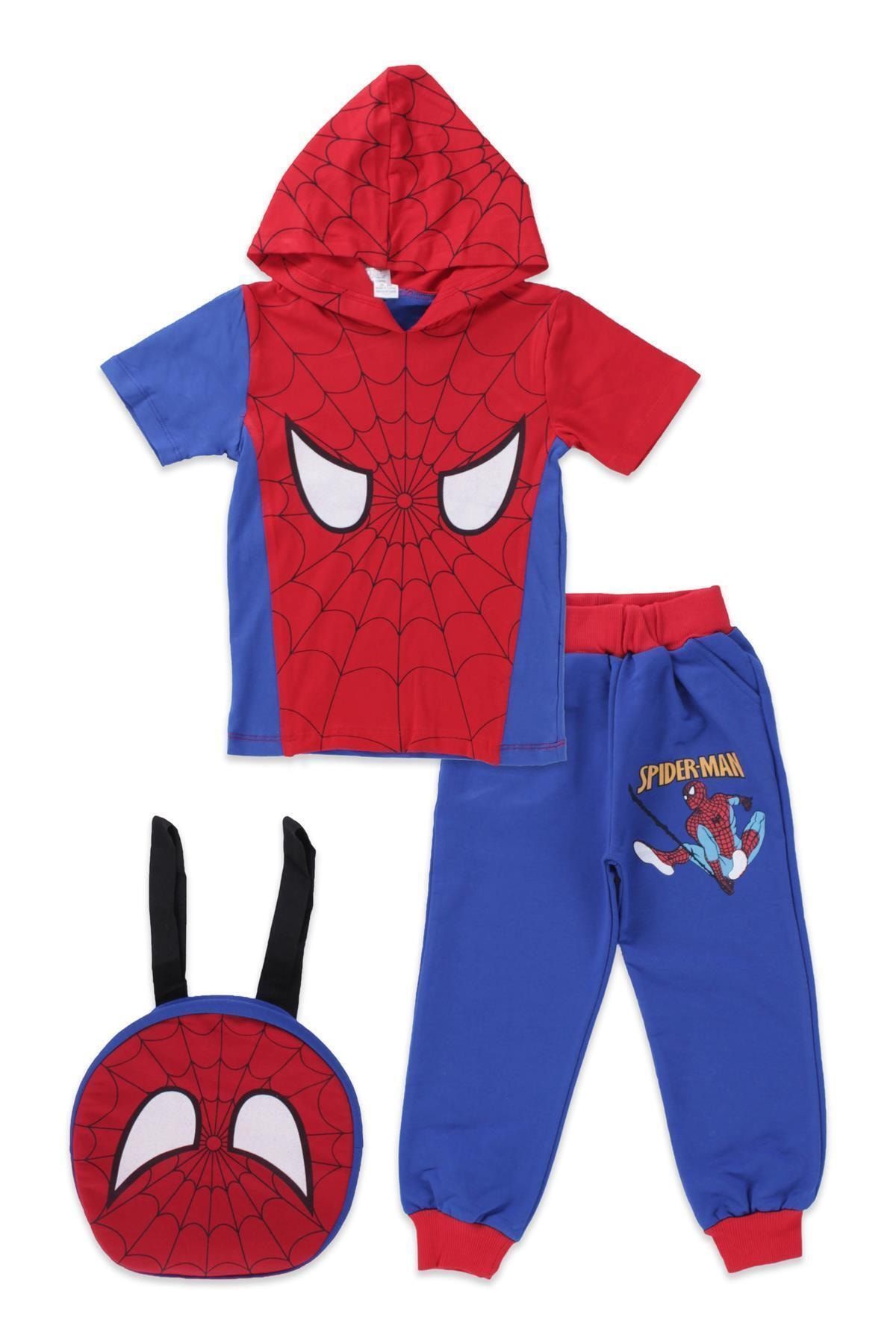 Spiderman Yazlık Örümcek Adam Erkek Çocuk Takımı