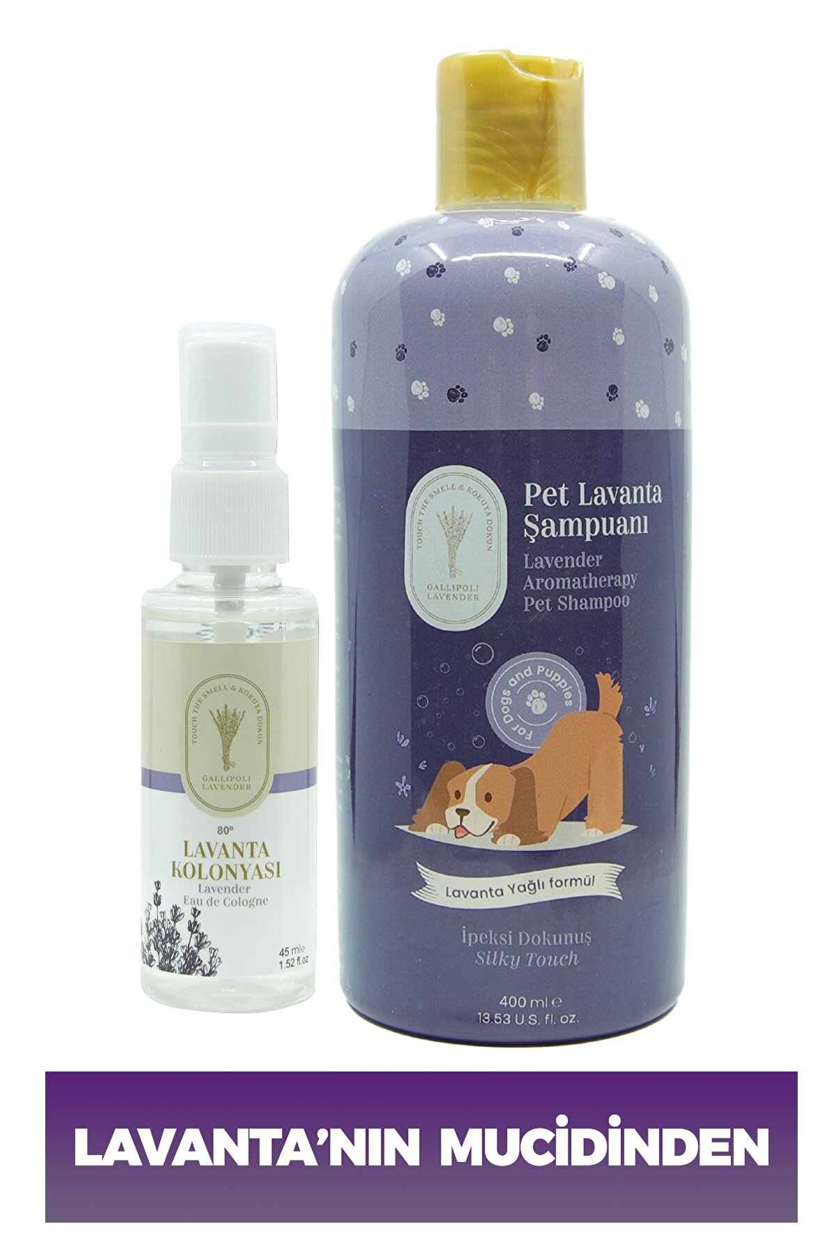 Dr. Lavender Kene Pire Önleyici Köpek Şampuanı 400 Ml Pet Şampuanı + 45 Ml Lavanta Konolyası
