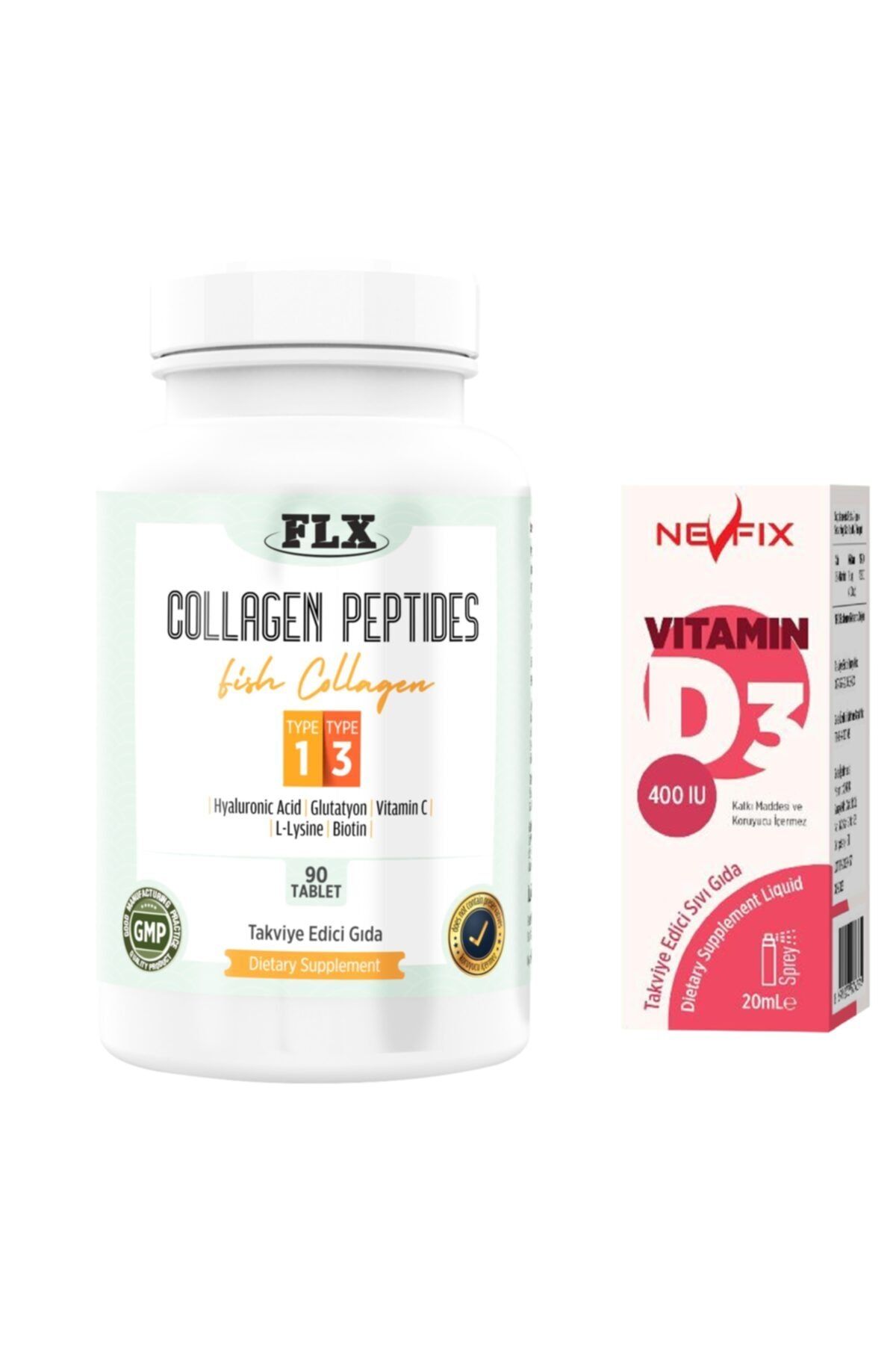 Nevfix Balık Kolajeni Tip 1 Tip 3 90 Tablet Vitamin D3