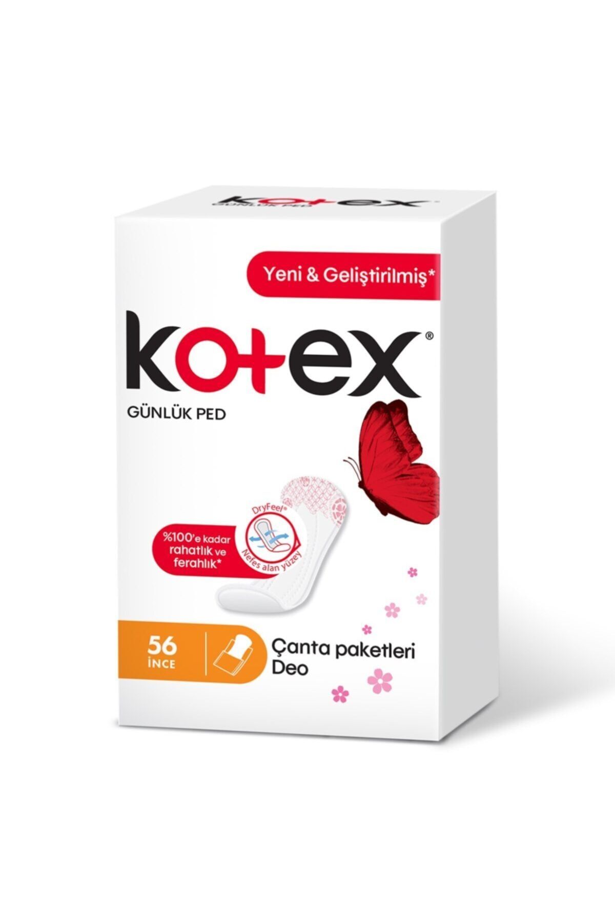 Kotex Parfümlü Ince Günlük Ped 56'lı