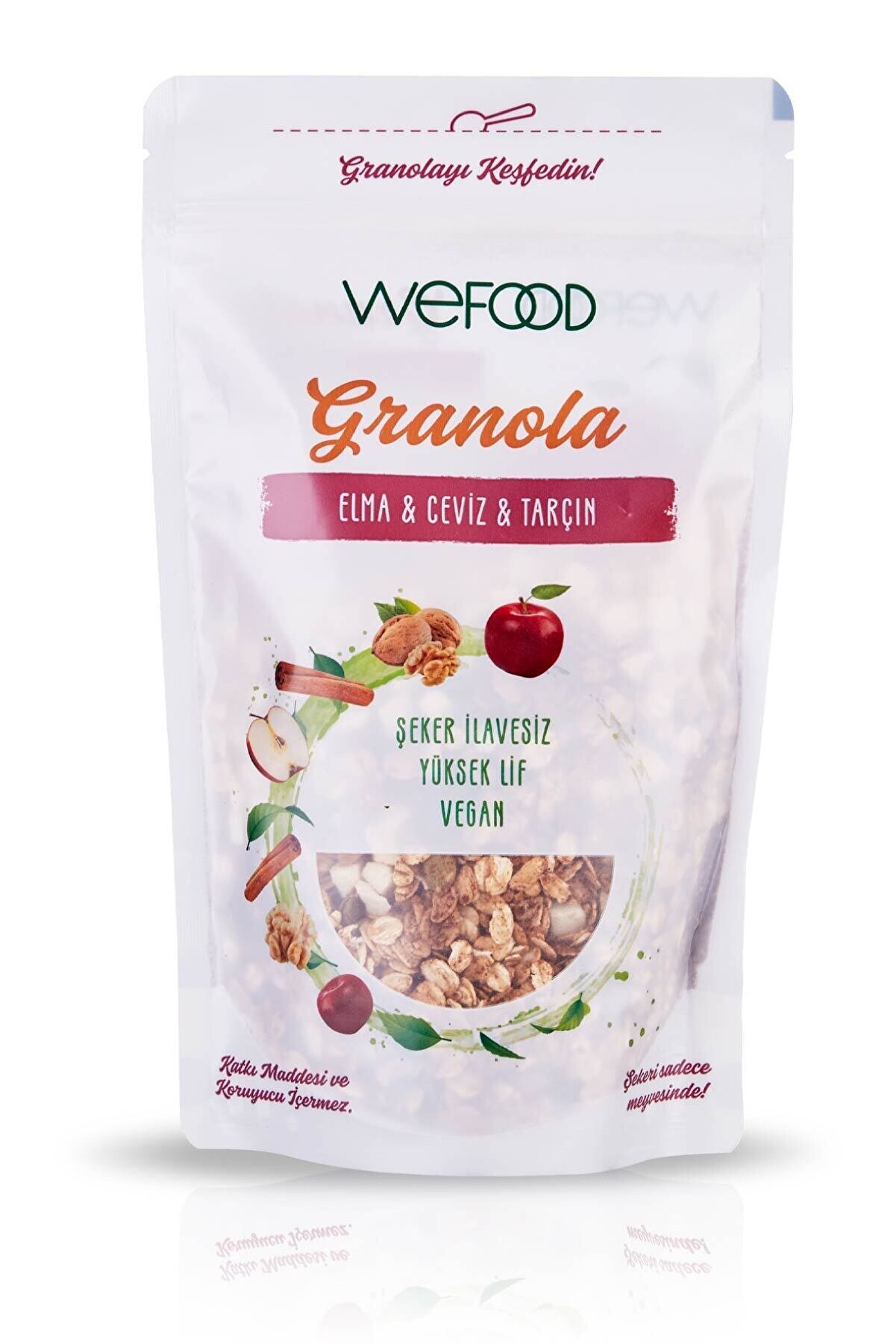 Wefood Granola Elma Ceviz Tarçın 250 gr