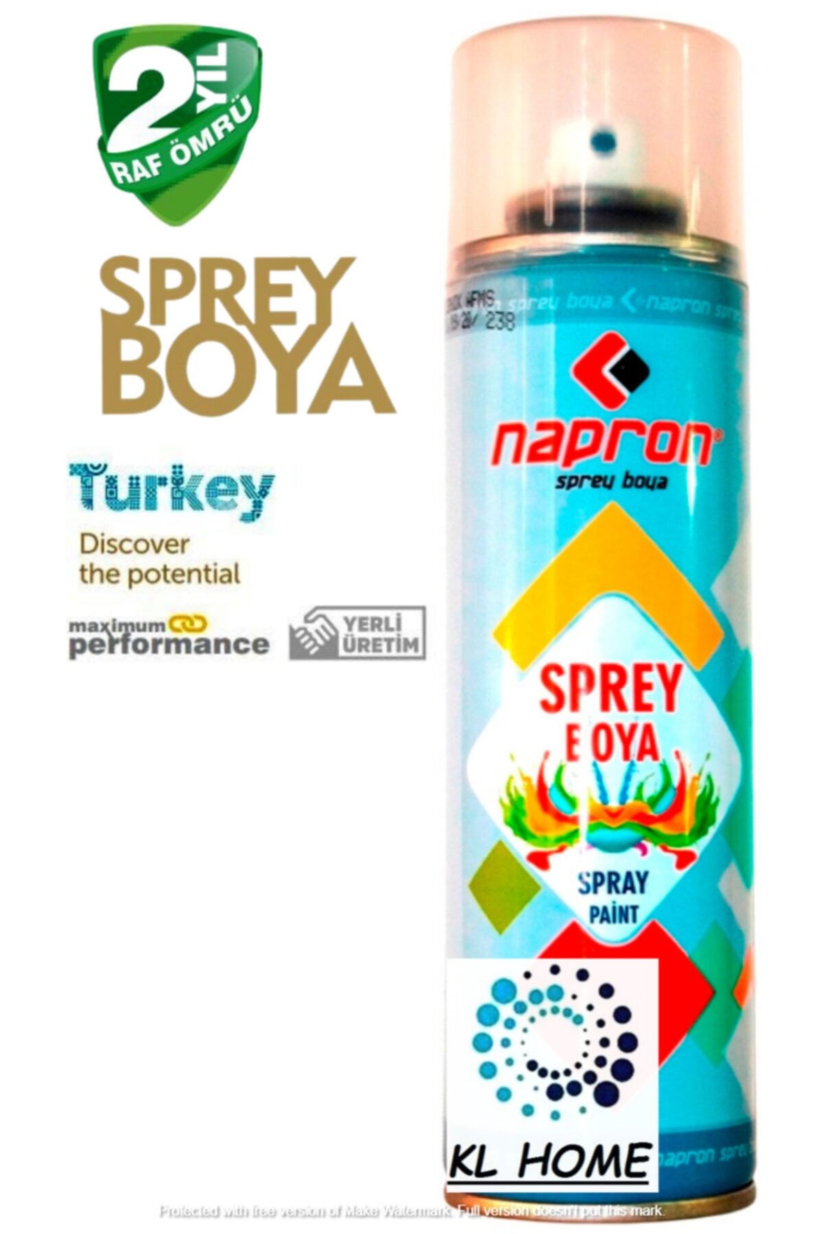 Napron Vernik Şeffaf Parlak Sprey 200ml Tam Dolu Paranızın Karşılığı Boya Kl Home