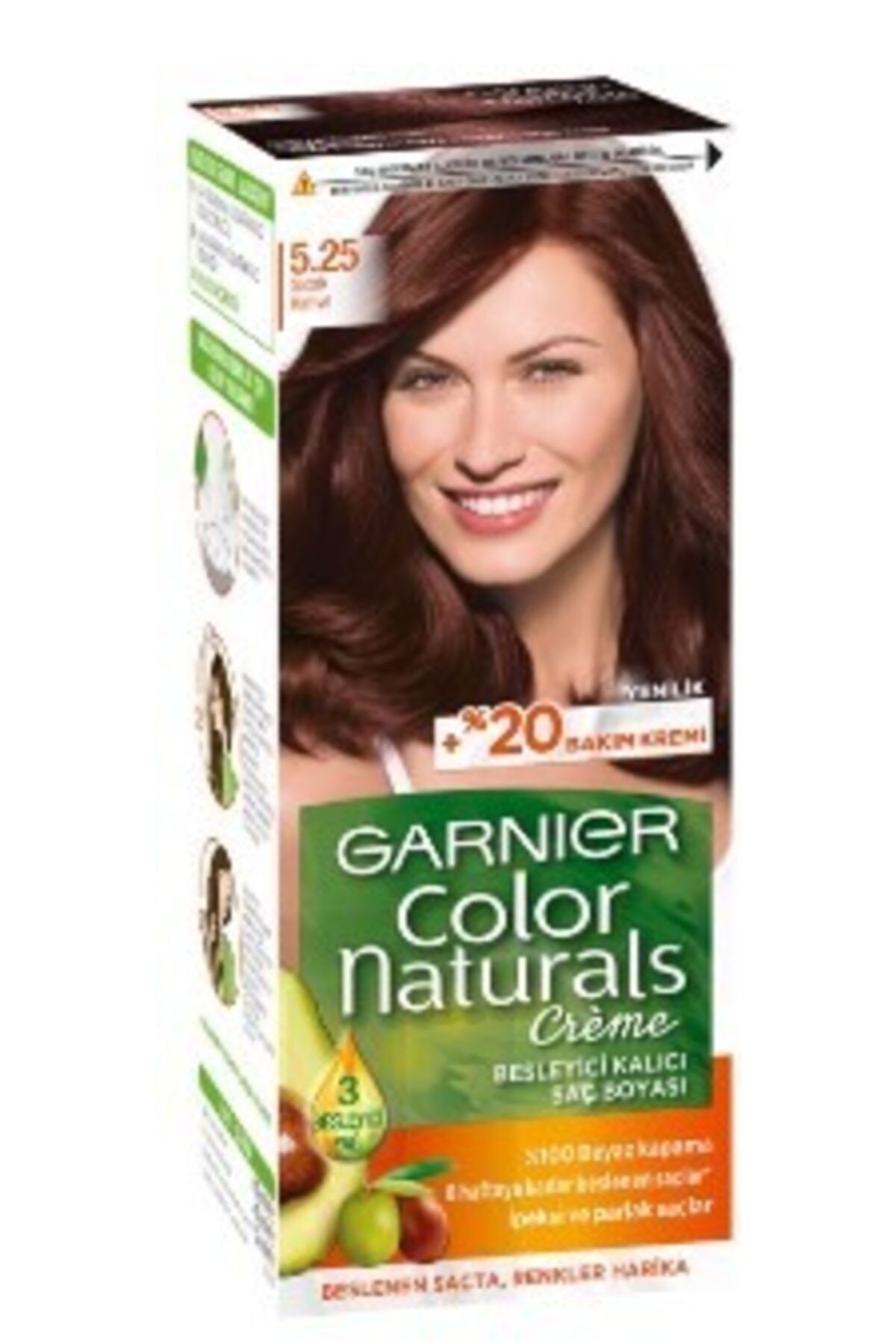 Garnier Color Naturals Saç Boyası 5.25 Sıcak Kahve
