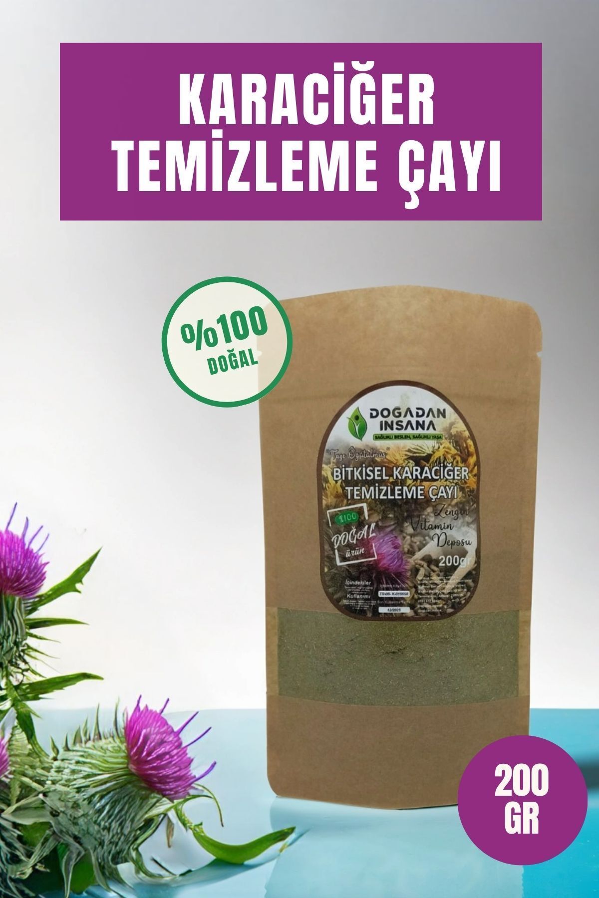 Doğadan İnsana Karaciğer temizleme çayı 200gr
