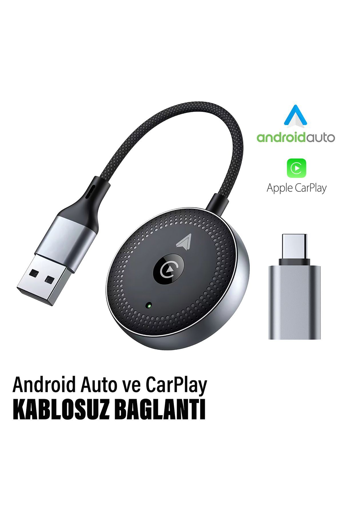 EXENAR CarPlay - Android Auto Kablosuz Yapma Bağlantı Adaptörü CarPlay / Android Auto Bluetooh Bağlantı