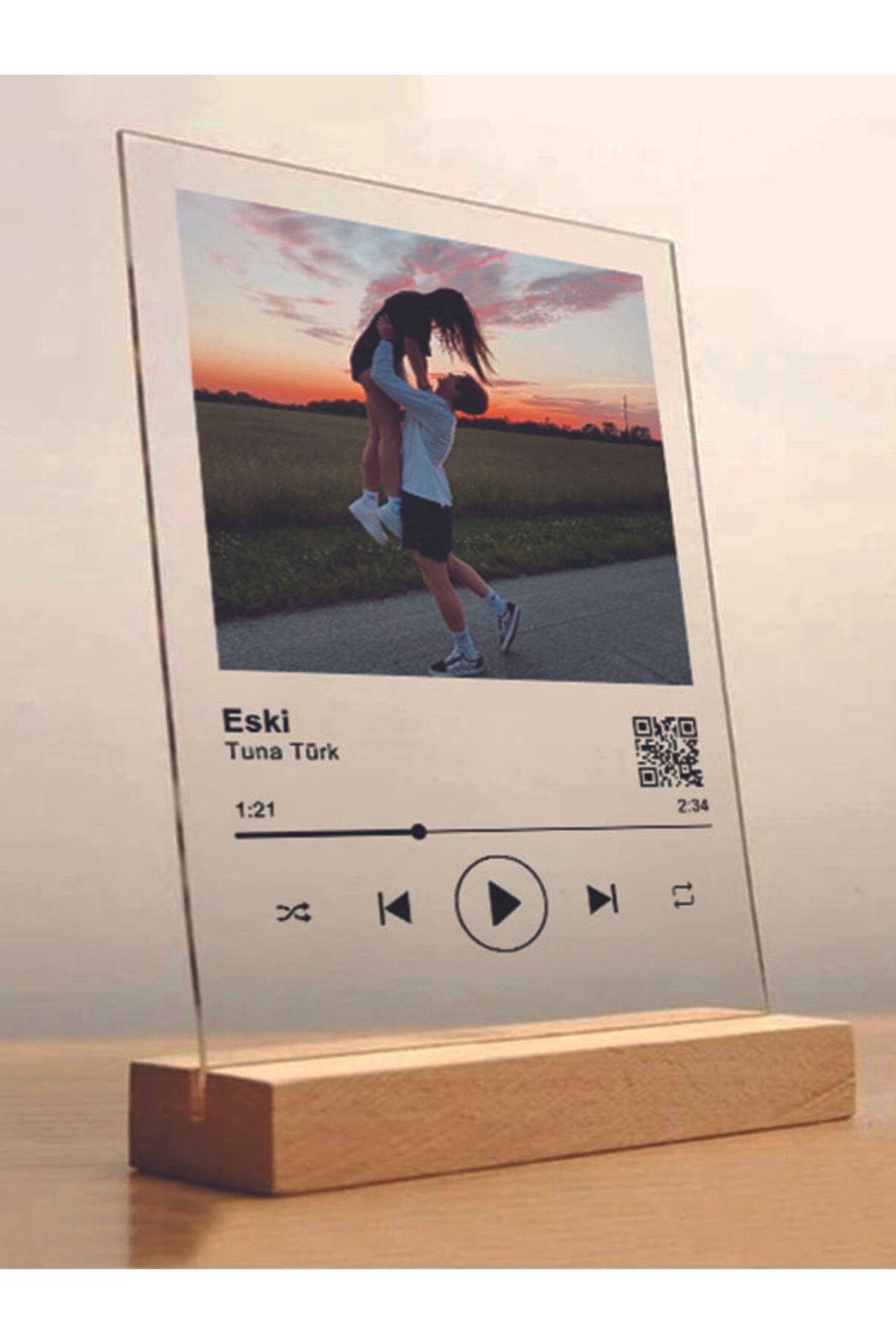 Tugicase Kişiye Özel Hediye Youtube Qr Plak - Barkodlu Plak Youtube Qr Kod Spotify Kullanmayanlar Için