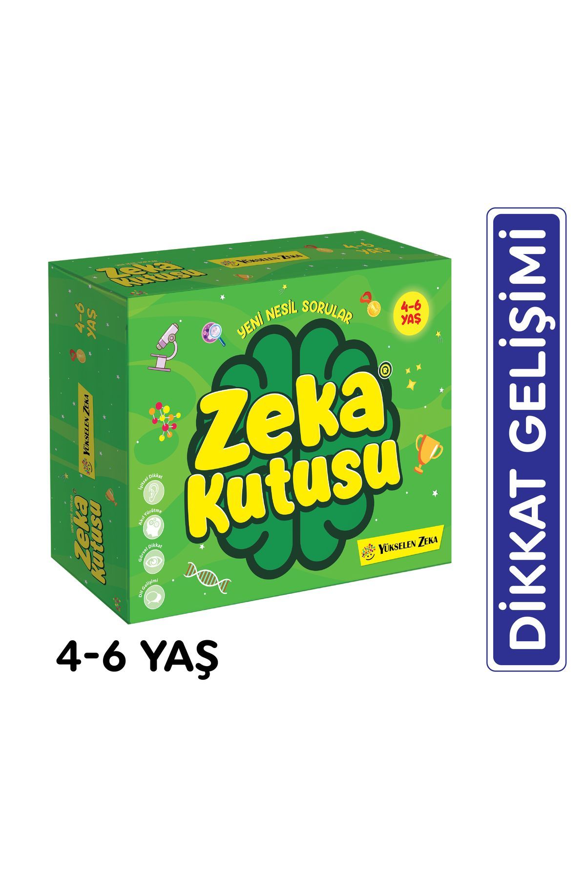 Yükselen Zeka Yayınları 4-6 Yaş Zeka Kutusu - Konuşmayı Ve Dikkati Geliştiren Oyuncak