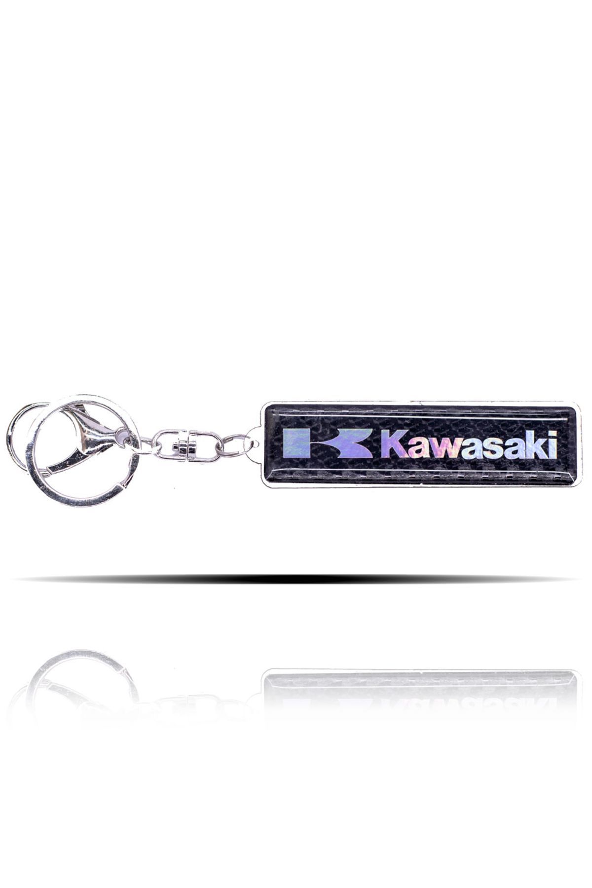 Kawasaki 5D KARBON FİBER ÜZERİ HOLOGRAM BASKILI ANAHTARLIK