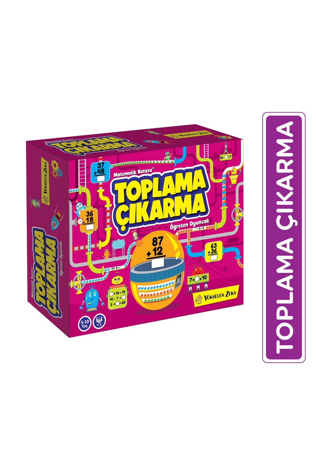 Yükselen Zeka Yayınları Yükselen Zeka Toplama Ve Çıkarma Kutusu - Toplama Çıkarma Öğrenme Kartları