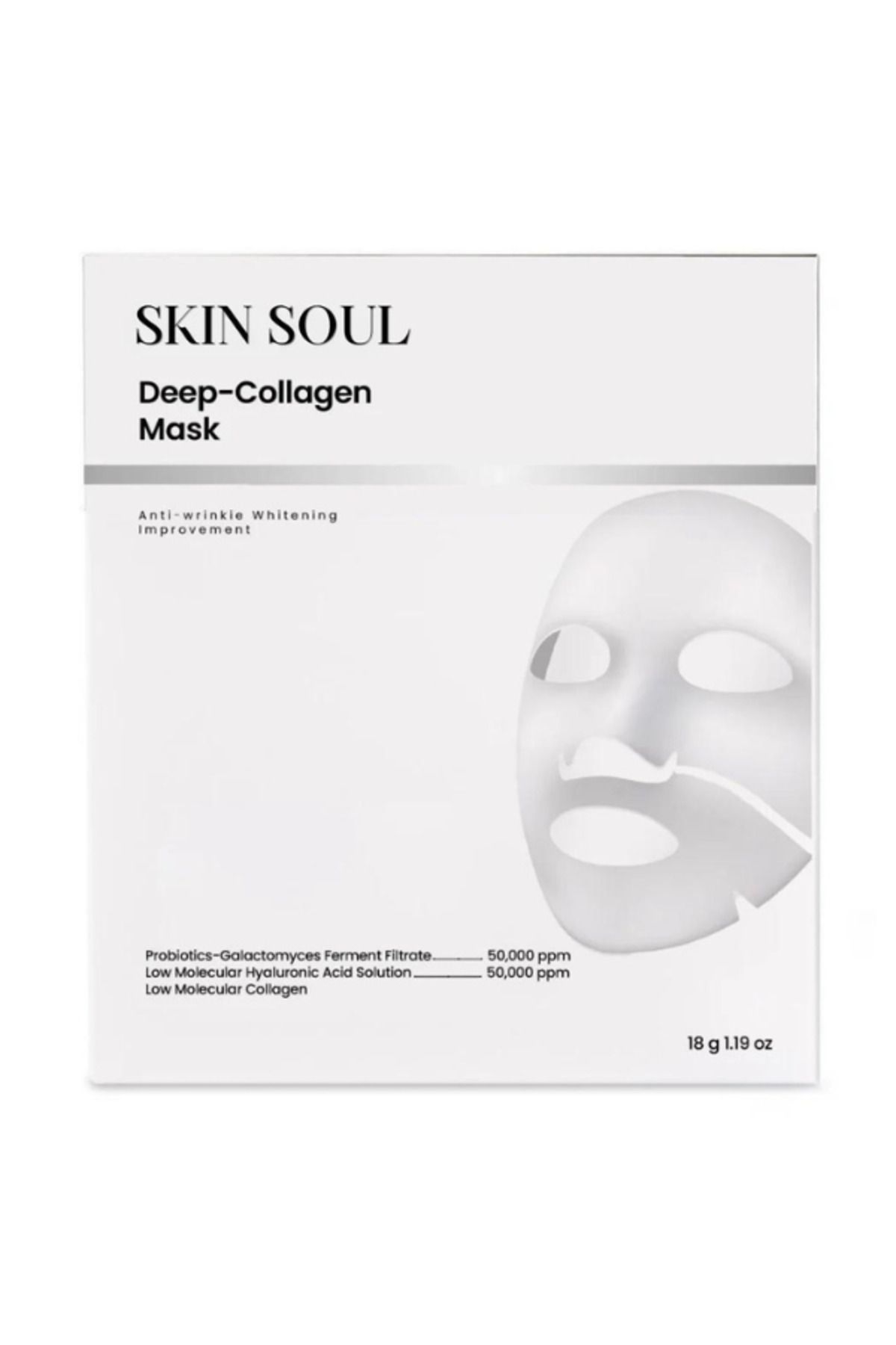 skinsoul Şeffaflaşan Kore Maske Kolajen Maskesi Skinsoul Kolojen Maske Bio Kolojen Maske