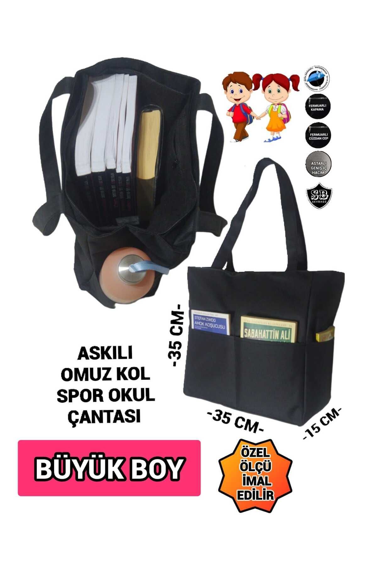 SEVBAGS ASKILI KOL OMUZ OKUL ÇANTASI GENİŞ KÖRÜKLÜ