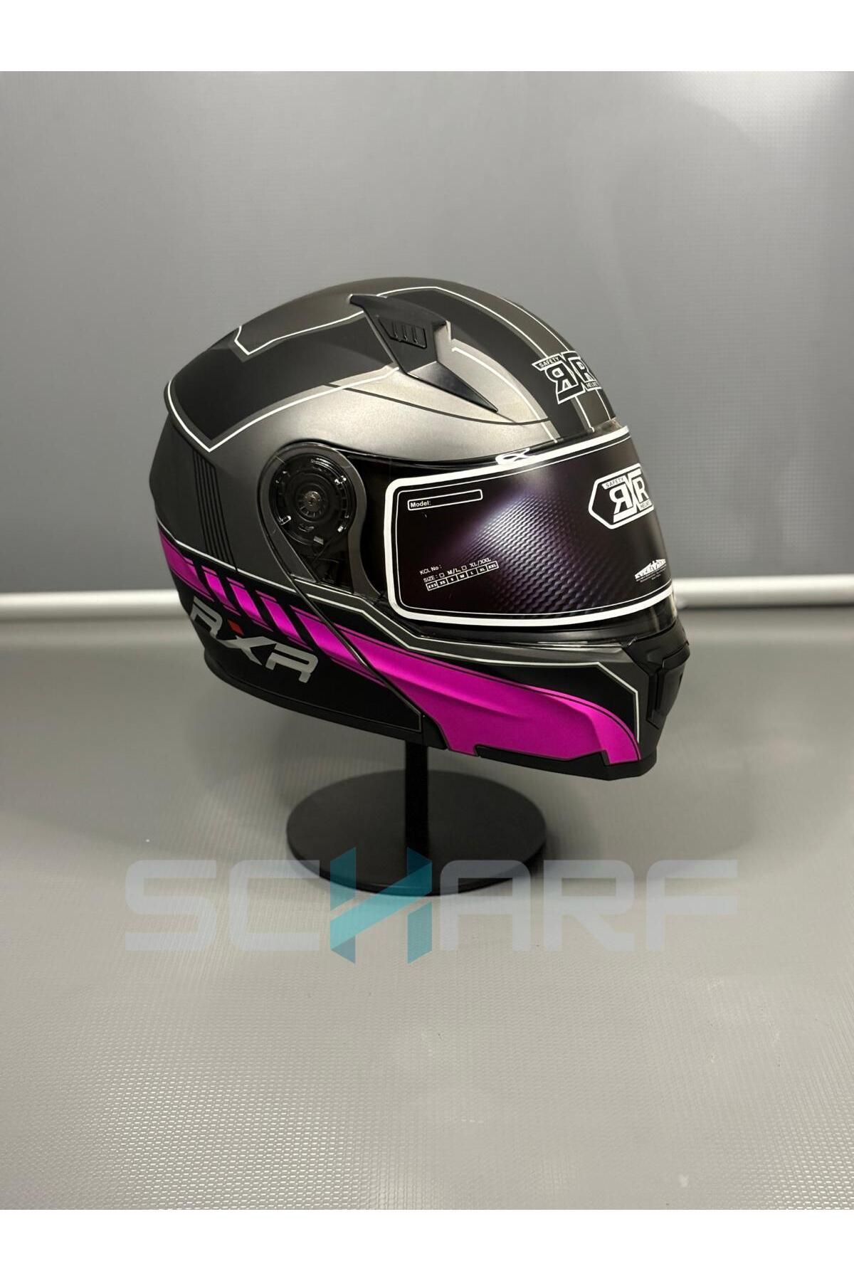 JK20 RXR HELMETS JK-908 Güneş Vizörlü Çene Açılır Kask
