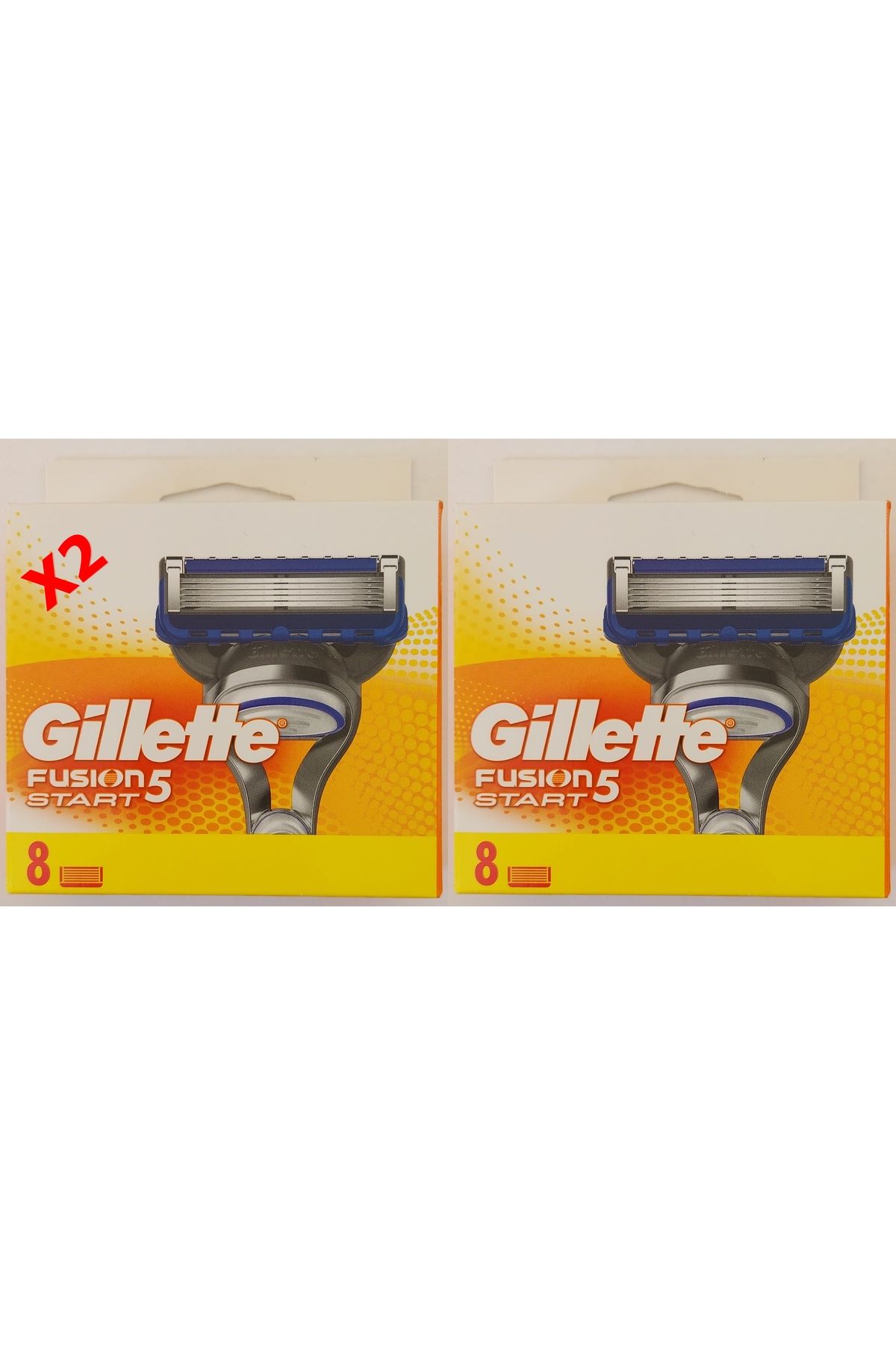 Gillette Fusion 5 Start Yedek Bıçak 8'li 2 PAKET (Almanya Üretim)