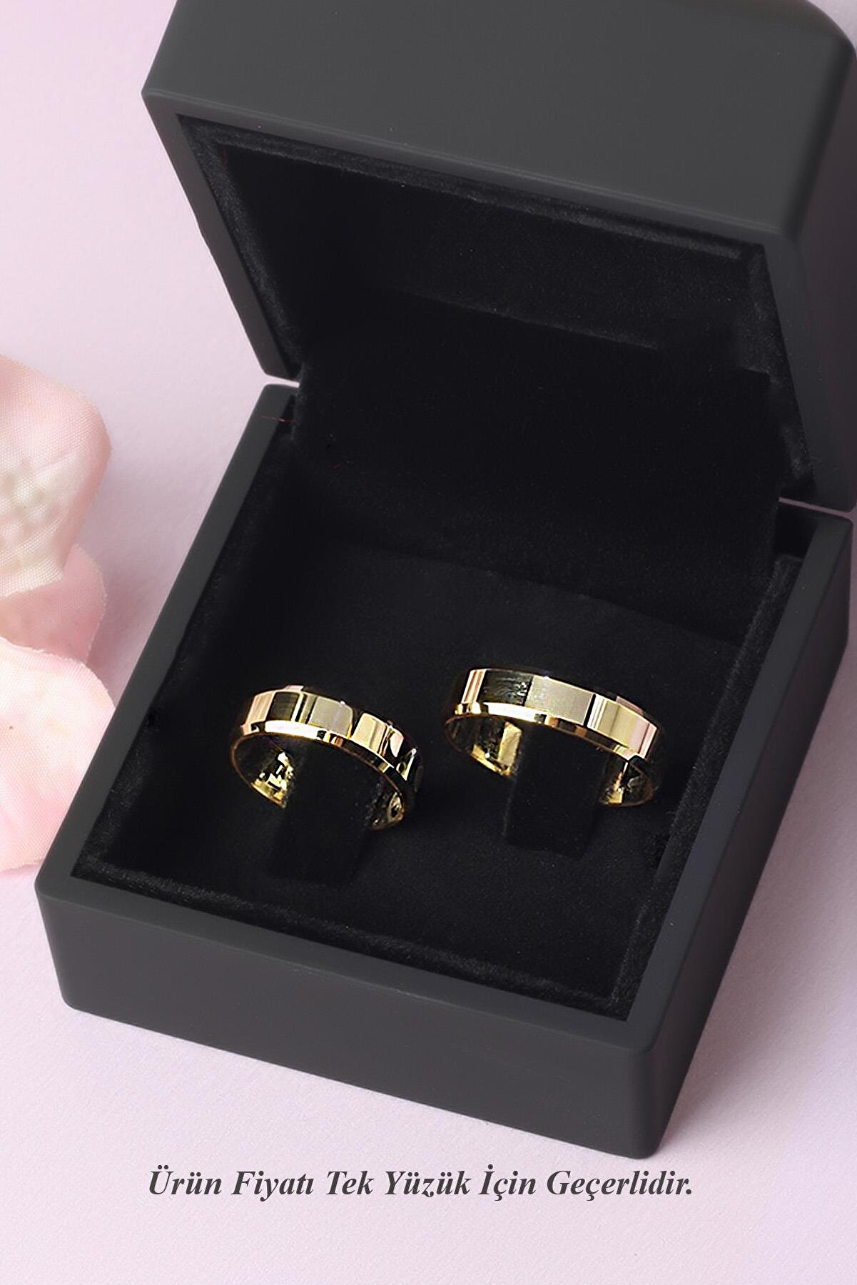 By Barun Silver Alyans Kesme Gümüş Nişan Yüzüğü 925 Ayar 5mm Sade Alyans