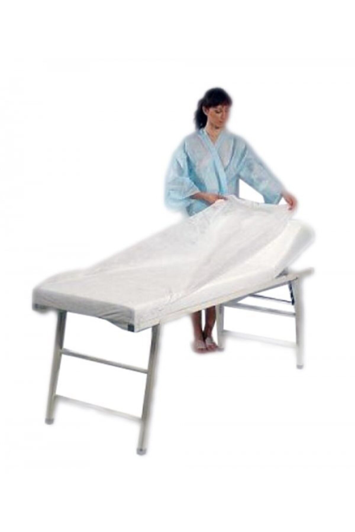 NNN-3 Sedye Örtüsü Tek Kullanımlık 80x220 Cm Lastikli Sedye Örtüsü 50 Adet