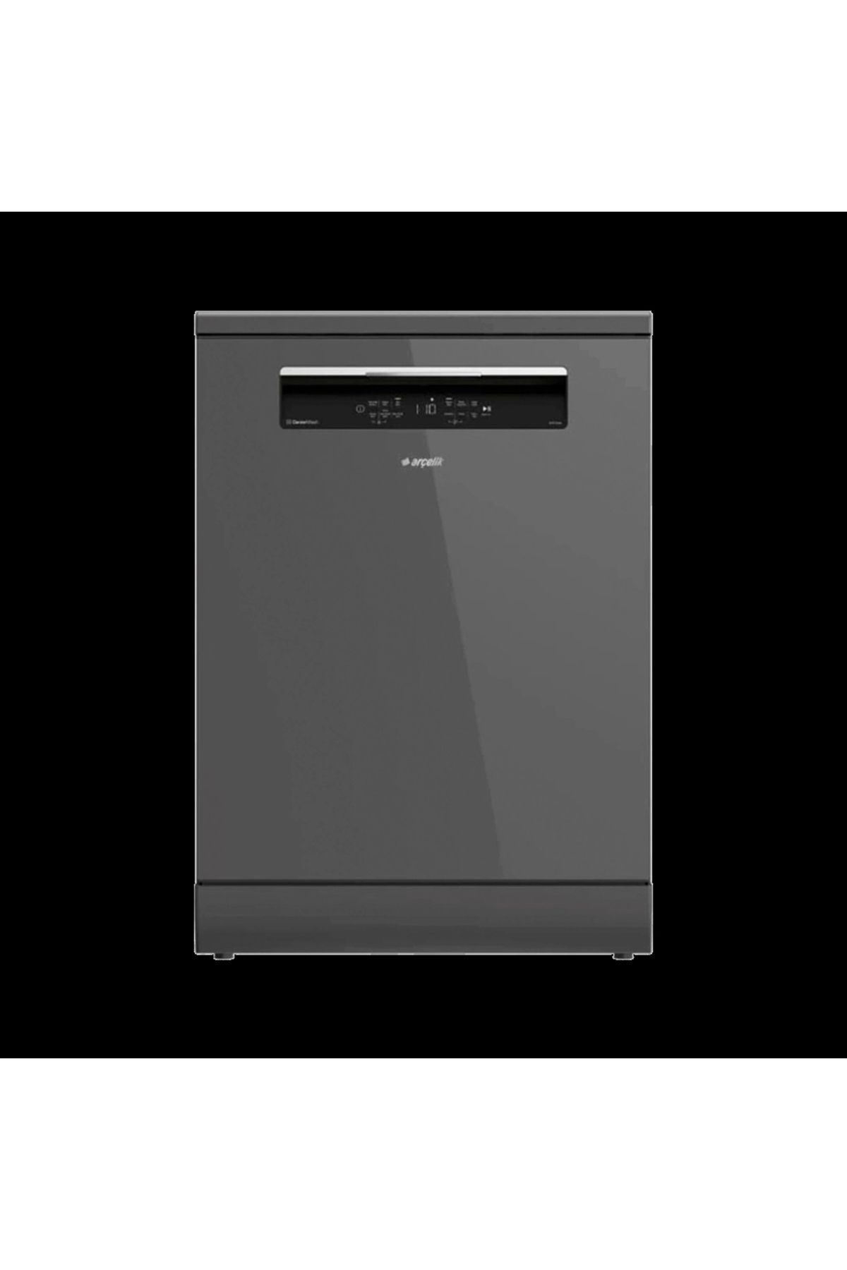 Arçelik 6167 Grion Gri Camlı Bulaşık Makinesi