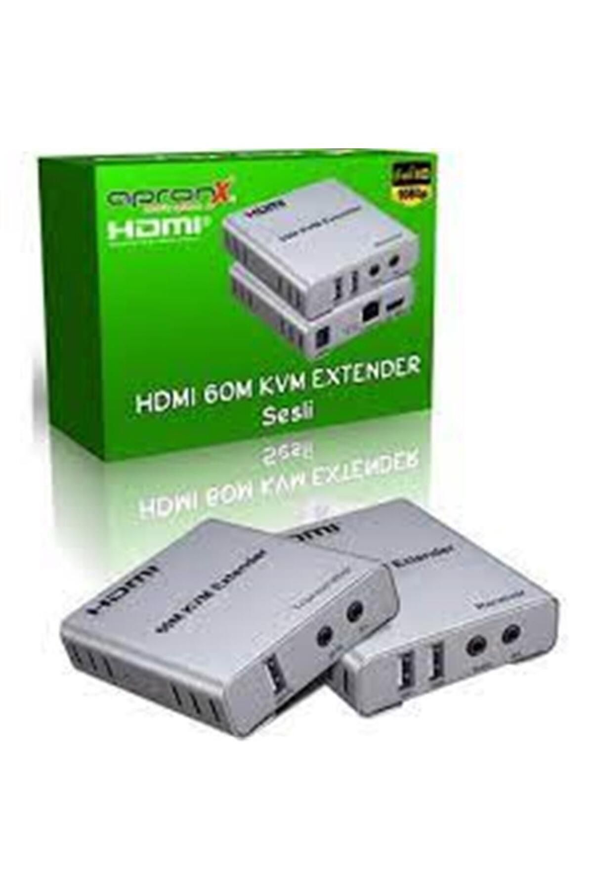 APRONX Apx-120m Cat5e-cat6 120 Metre 4k Kvm Hdmı Extender