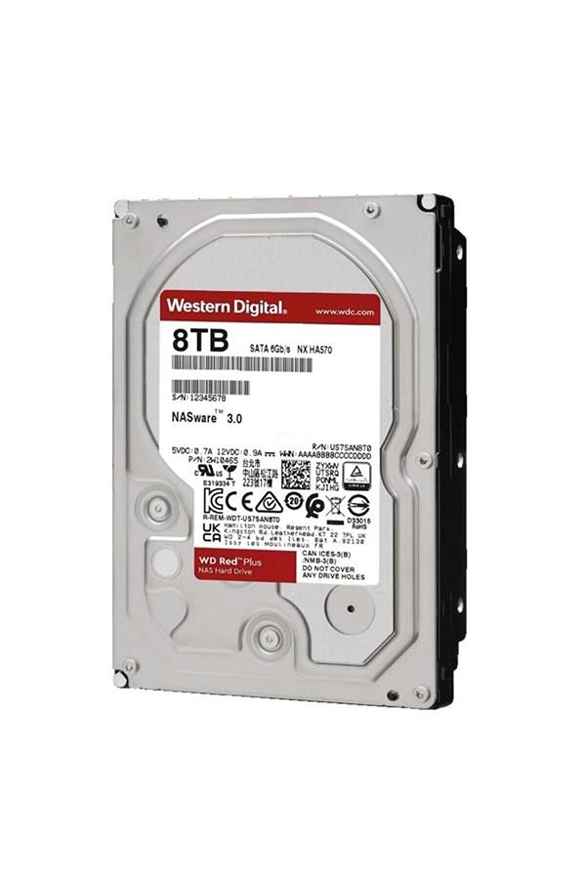 8TB RED PLUS 80EFPX 256MB 5400RPM SATA-3 NAS DİSKİ