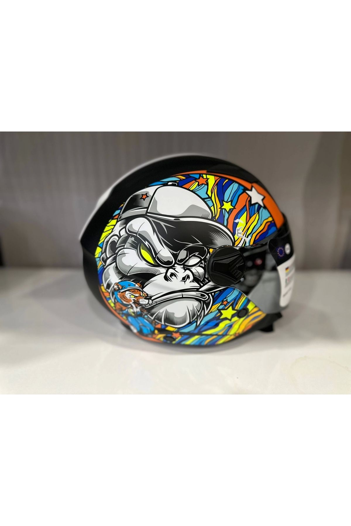 Sway Kask Sw 765 Kong Black Çenesiz
