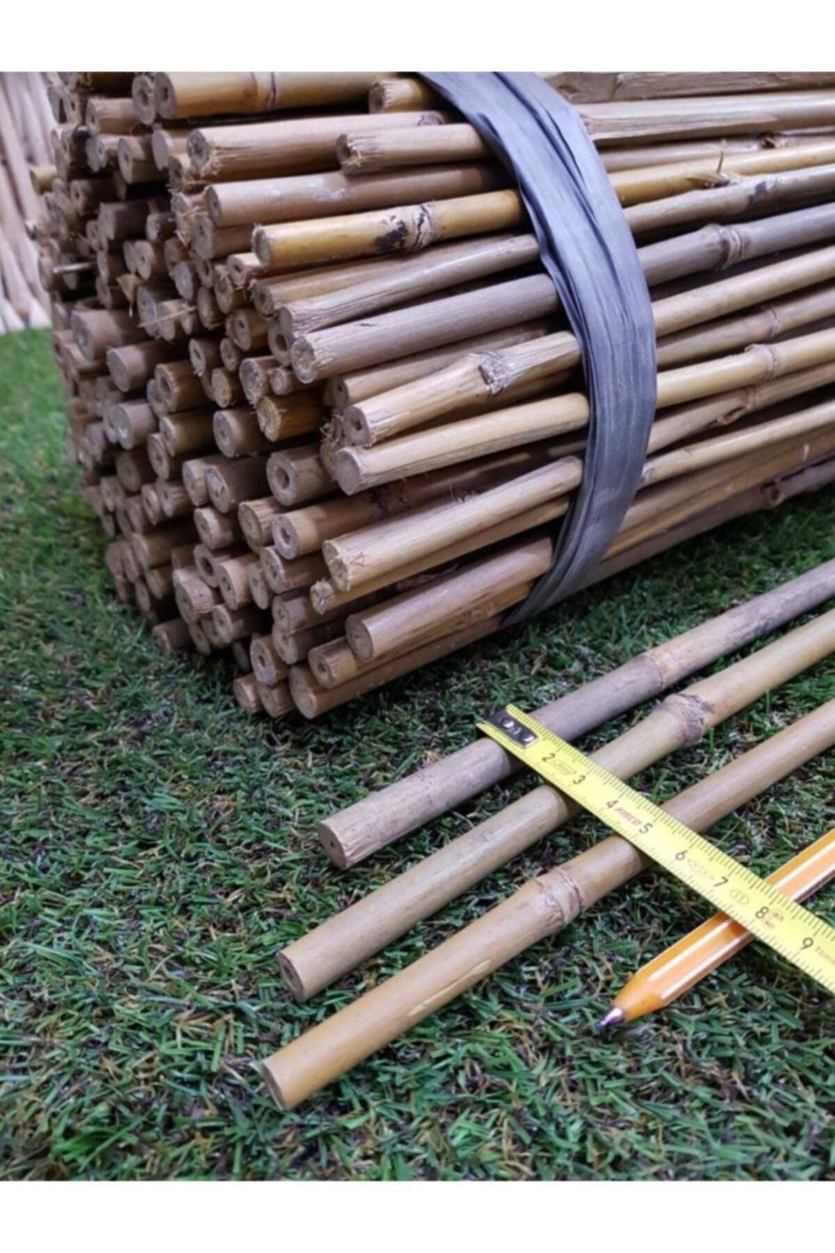 ötay Bambu Çubuk 10adet Bambu Çubuğu Dogal Destek Çubuğu 180 Cm