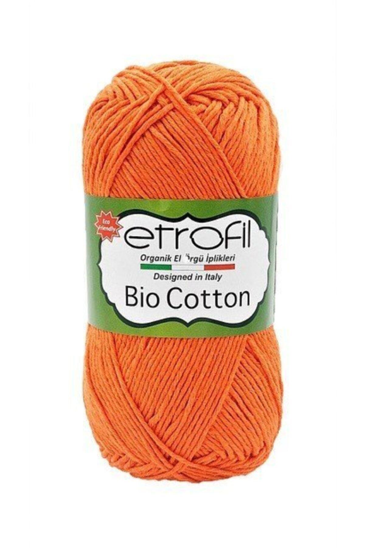 Etrofil Bio Cotton Örgü Ve Kazak Ve Süveter Ipi 100 Gr 210 Mt - 10503 - Turuncu