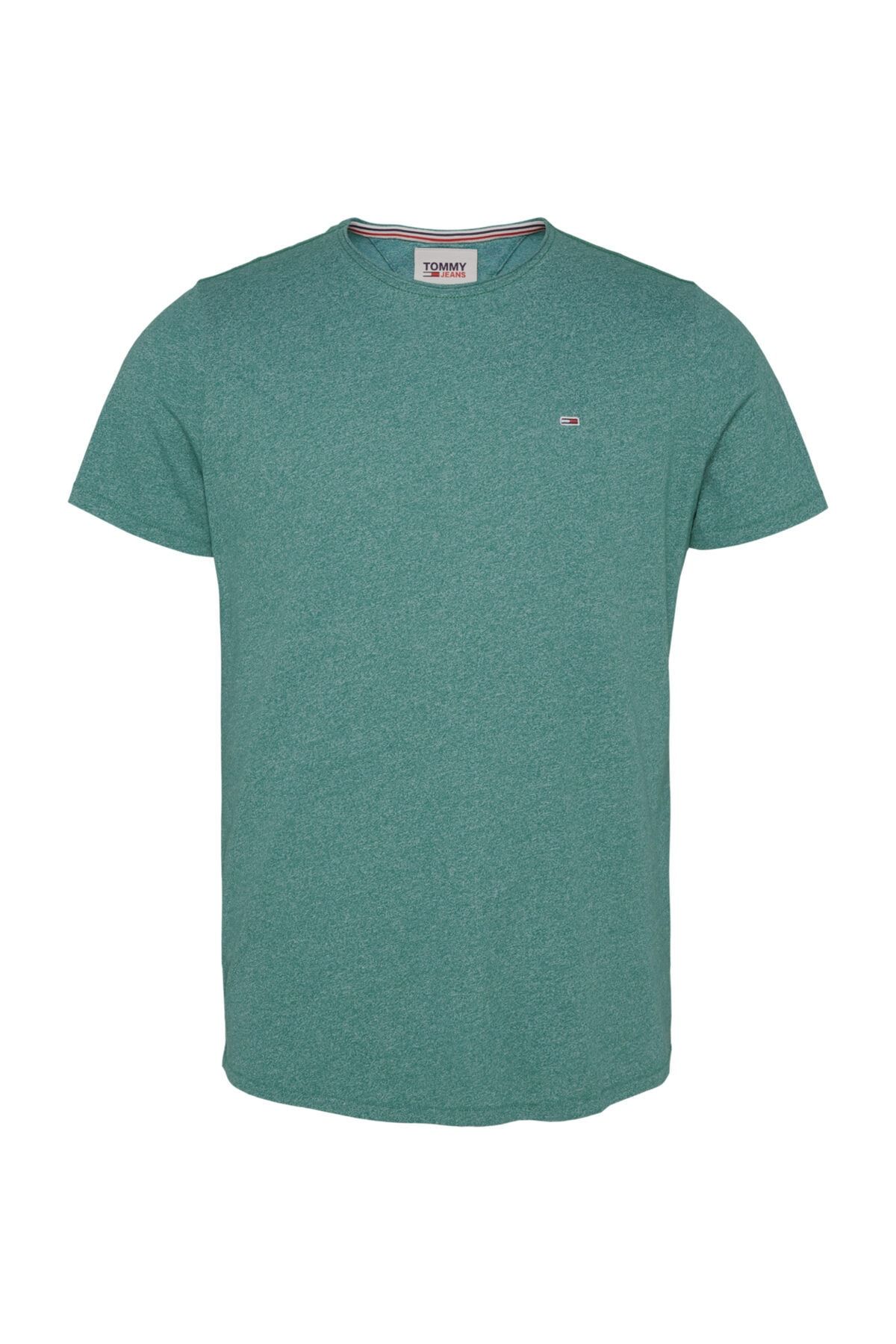 Tommy Hilfiger Erkek Yeşil T-Shirt Tjm Essential Jaspe Tee DM0DM08736