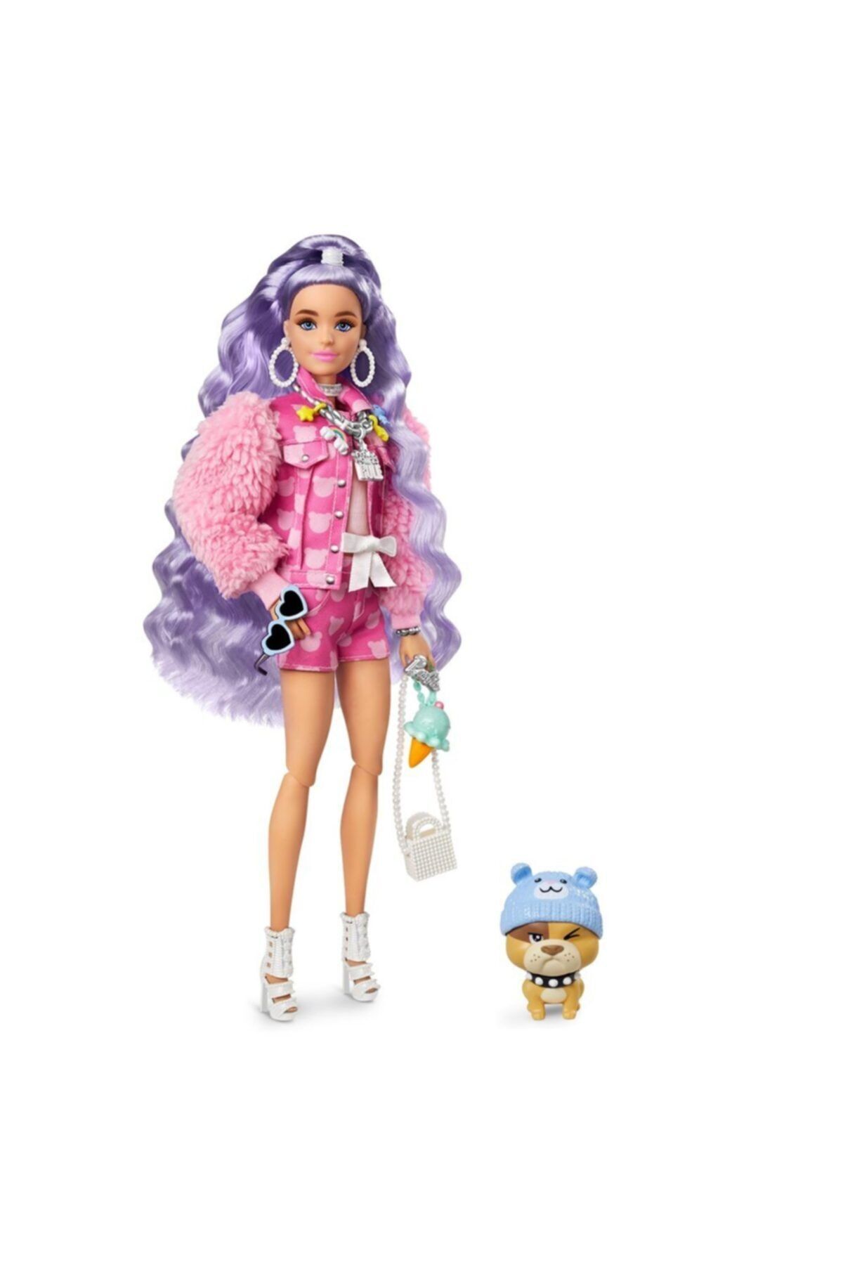 Barbie Extra Mor Saçlı Bebek Grn27-gxf08