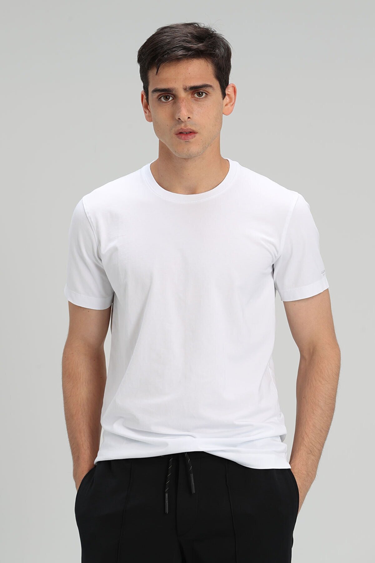 Lufian Pablo Basic T- Shirt Beyaz