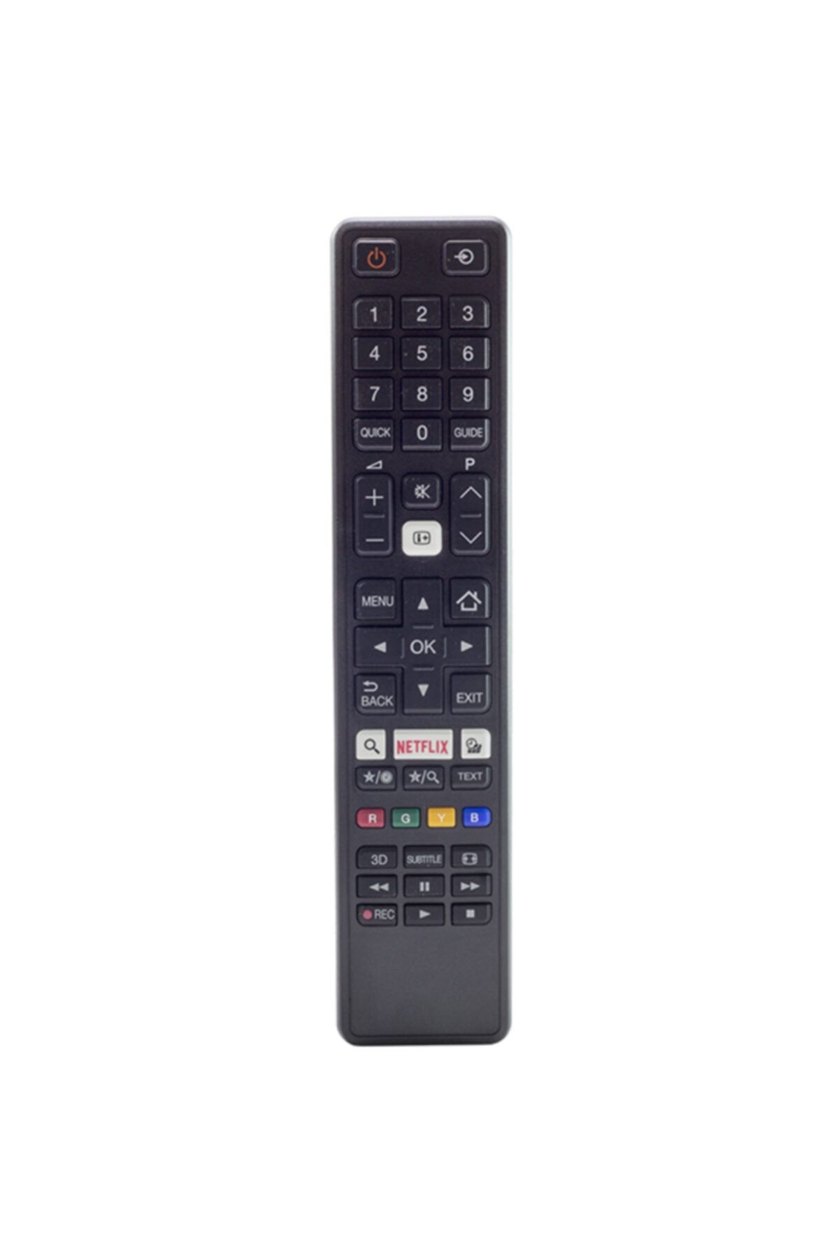 Toshiba Weko Kl Toshıba Ct-8053 Netflıx Tuşlu Siyah Lcd/led Tv Kumanda (ct-8053-h74856008053x)