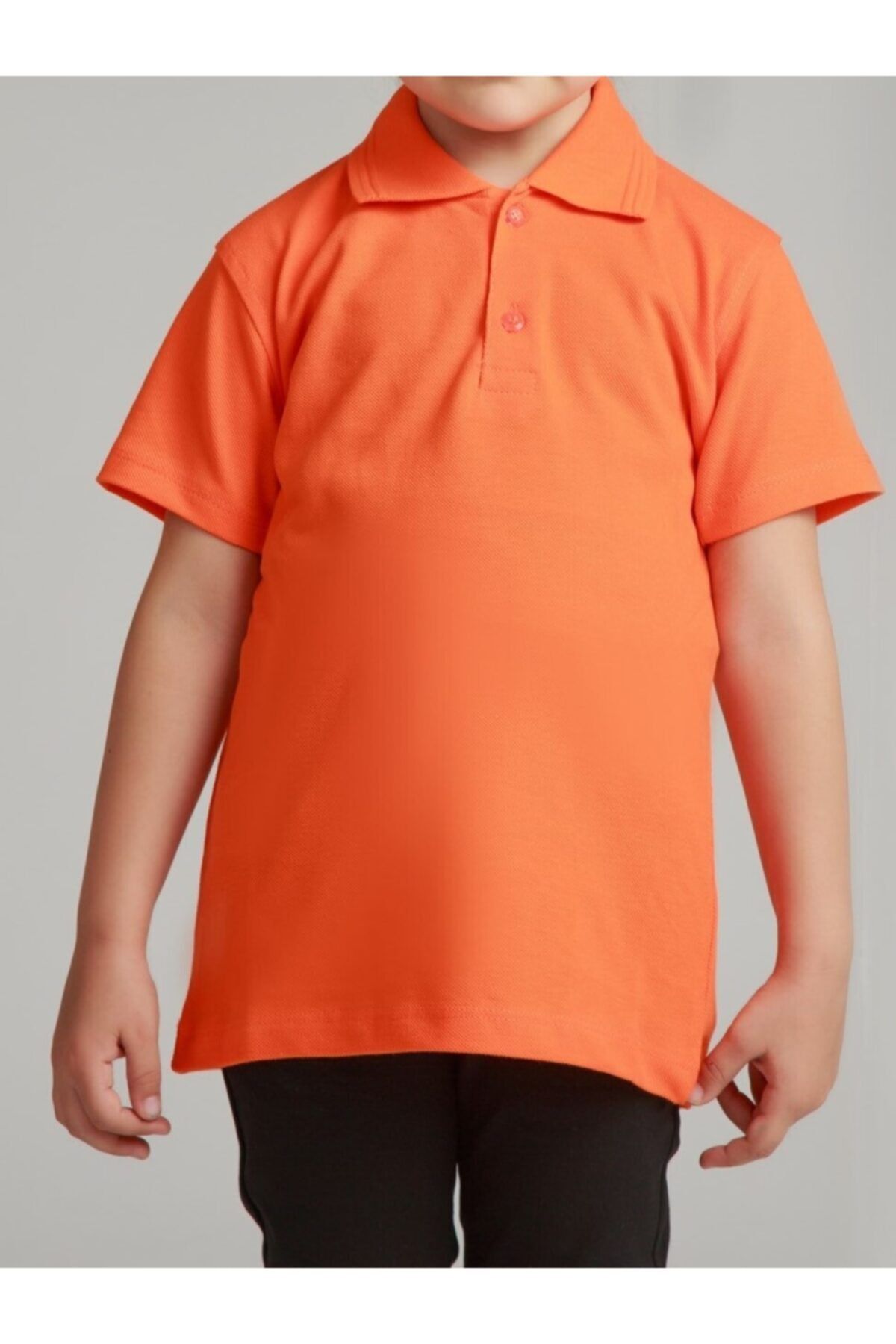 NACAR STORE Kız Çocuk Polo Yaka Kısa Kol Okul T-shirt