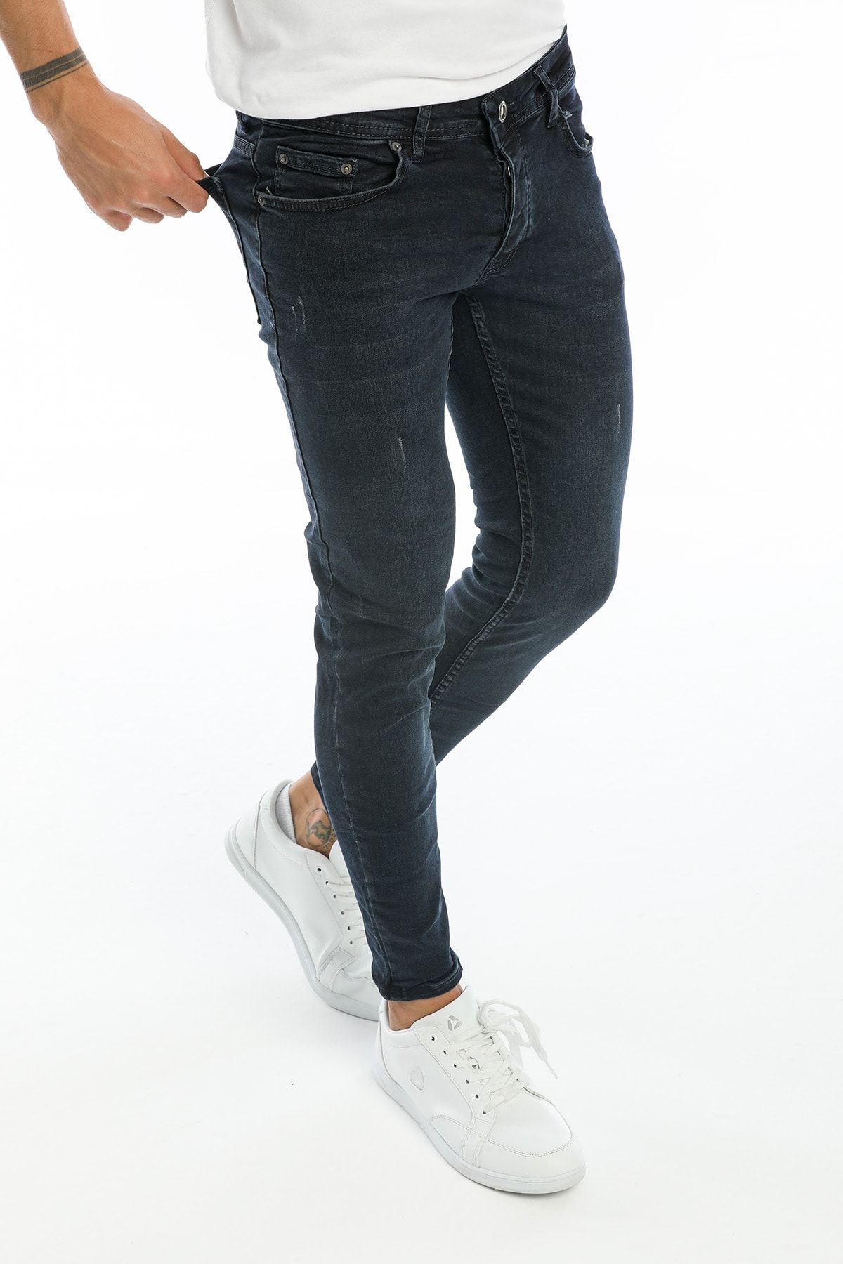 Dr Dnm Remix Erkek Jeans Skinny Fit Likralı Black Tırnaklı