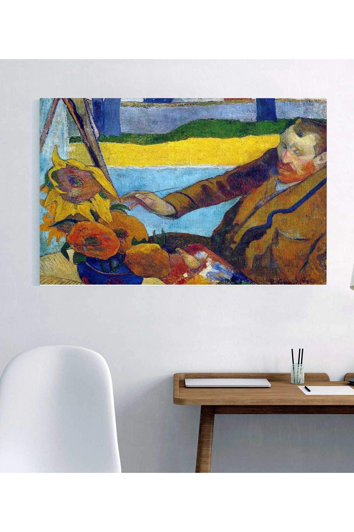 TabloPro Paul Gauguin Van Gogh Ayçiçekleri Çalışırken Tablo Ev Oda