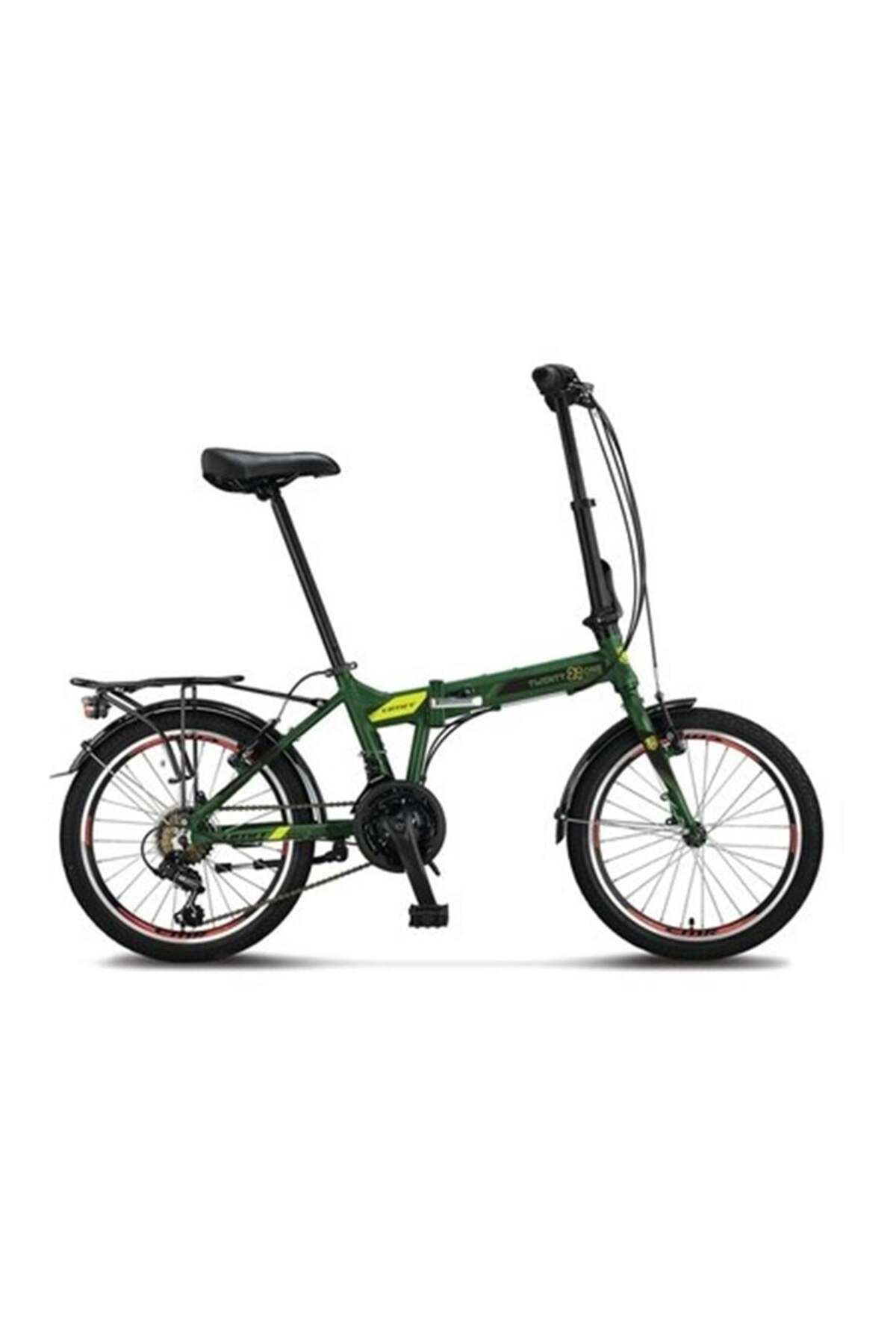 Ümit ÜMİT 2033 FOLDING TWENTY ONE KATLANIR BİSİKLET V 20 JANT 21 VİTES HAKİ LİME