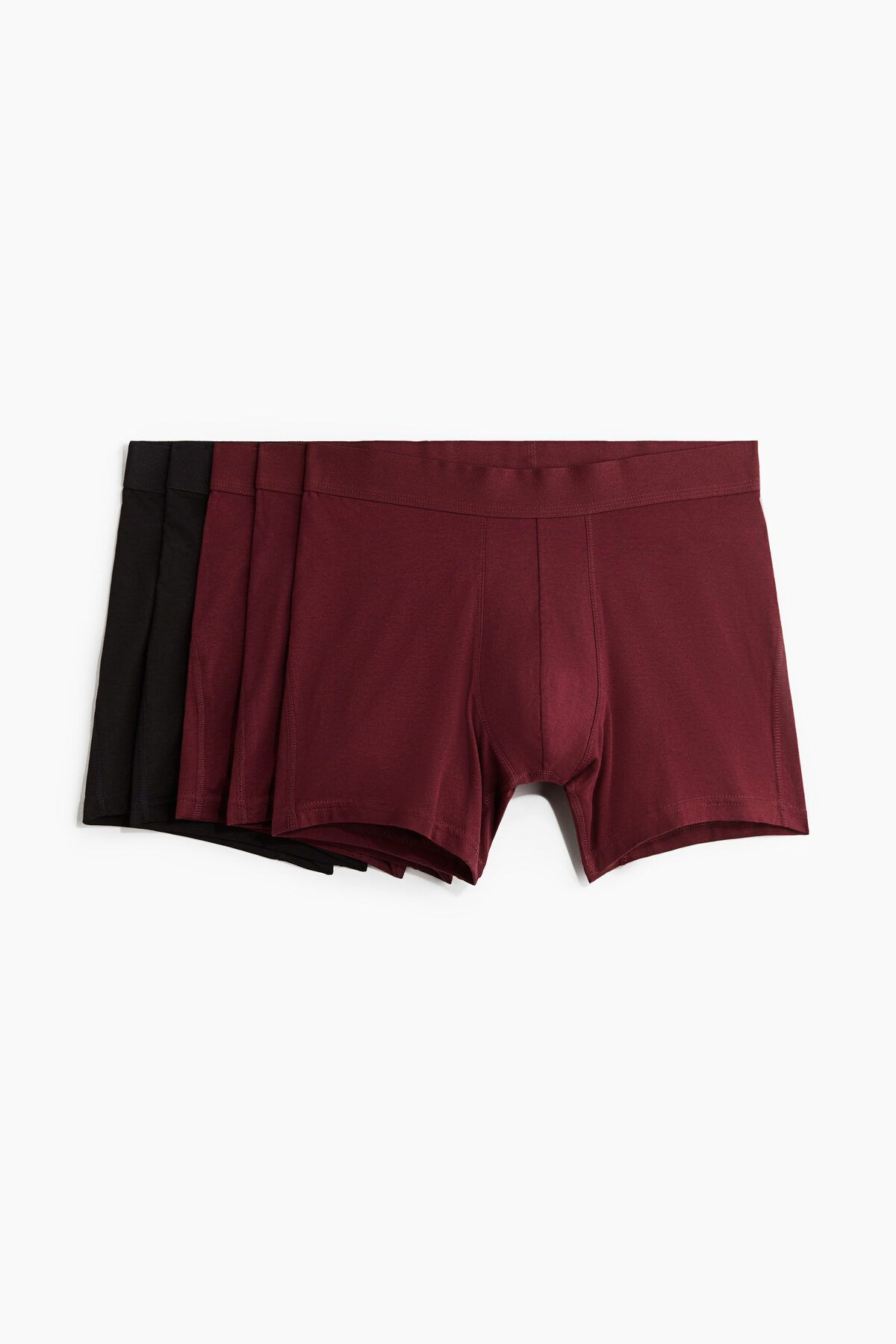H&M 5'li Normal Paça Boxer Şort Lycra®