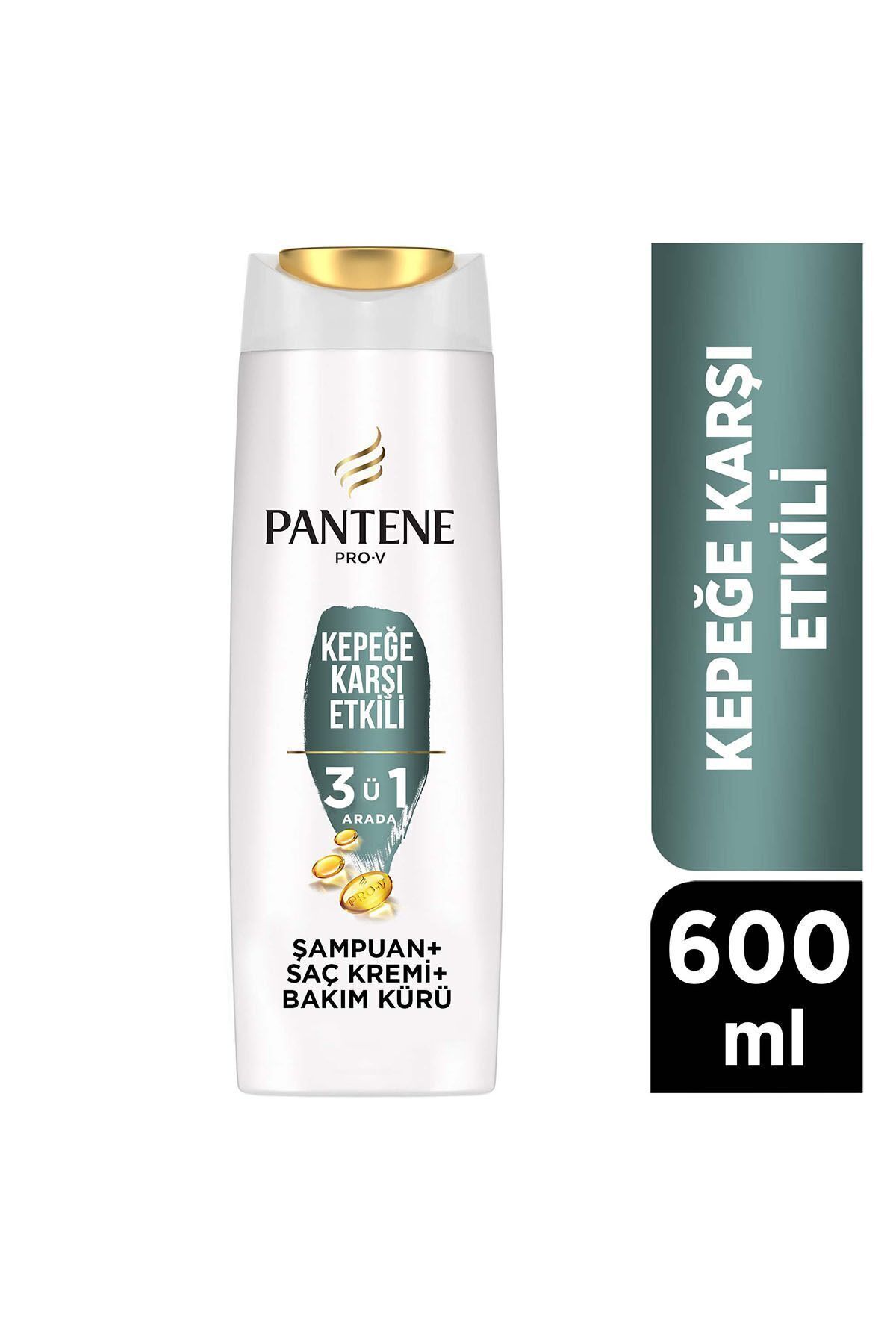 Pantene Pro V Kepeğe Karşı Etkili 3ü 1 Arada 600ml Şampuan