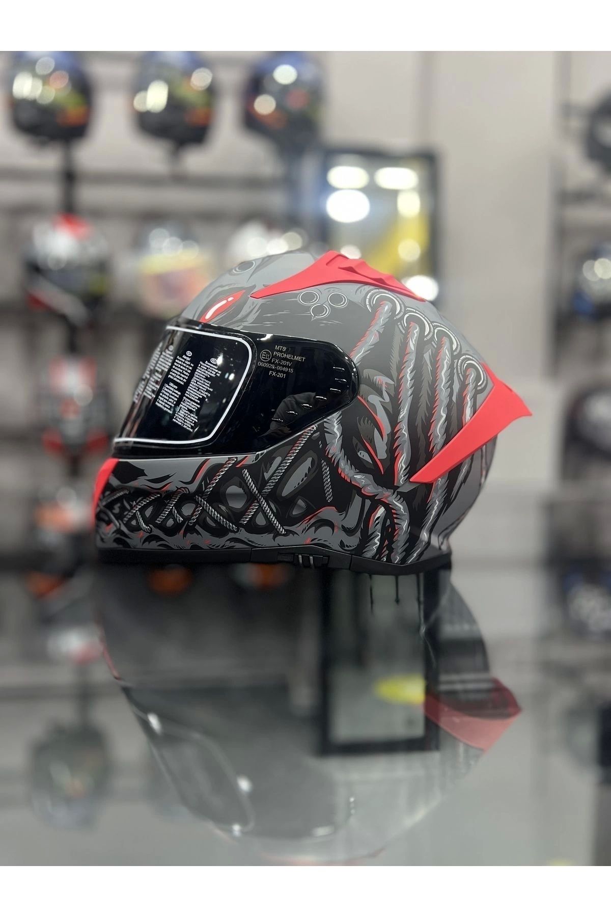MTS Matt Dreka Dark Vizör Kask