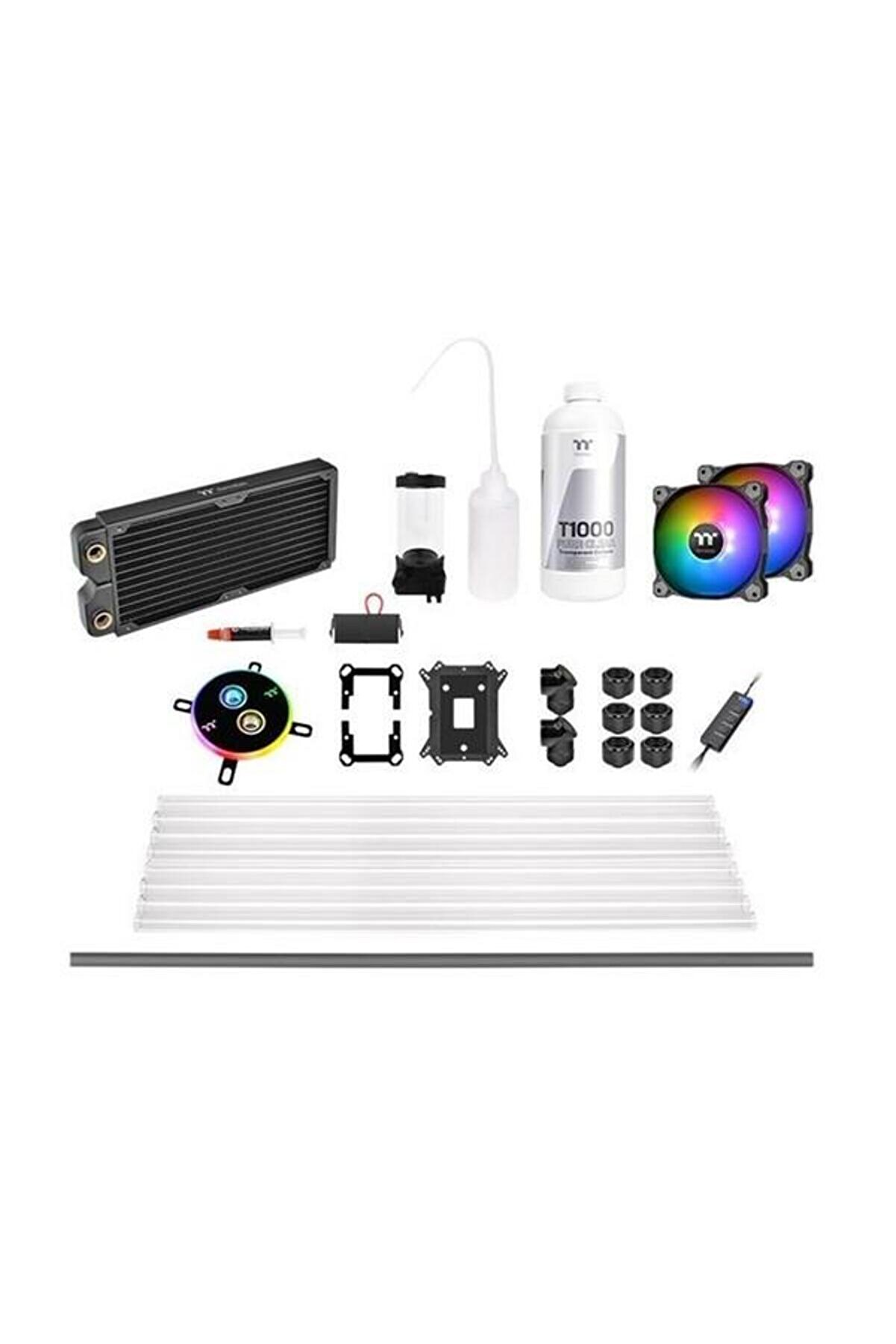 CL-W242-CU12SW-A Pacific C240 DDC ARGB 2x120mm Fanlı, Hard Tube, Custom Sıvı Soğutma Kit