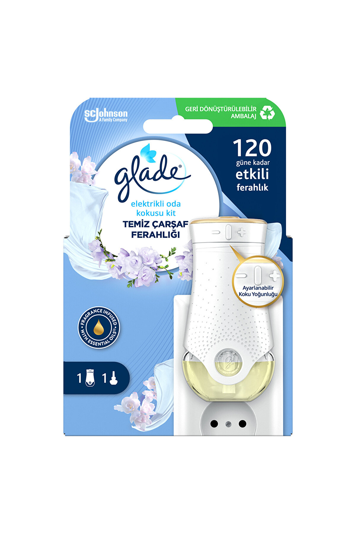 Glade Elektrikli Oda Kokusu Kit Temiz Çarşaf Ferahlığı