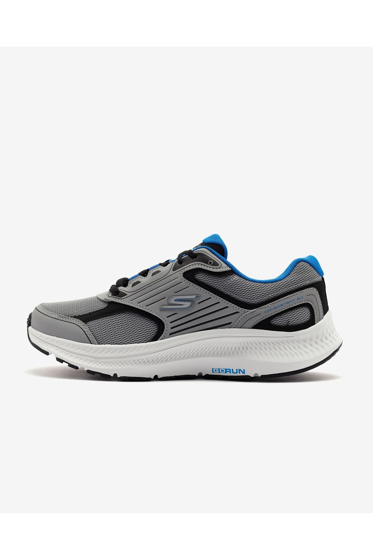 Skechers Go Run Consistent 2.0 Erkek Gri Koşu Ayakkabısı 220866 Gybk
