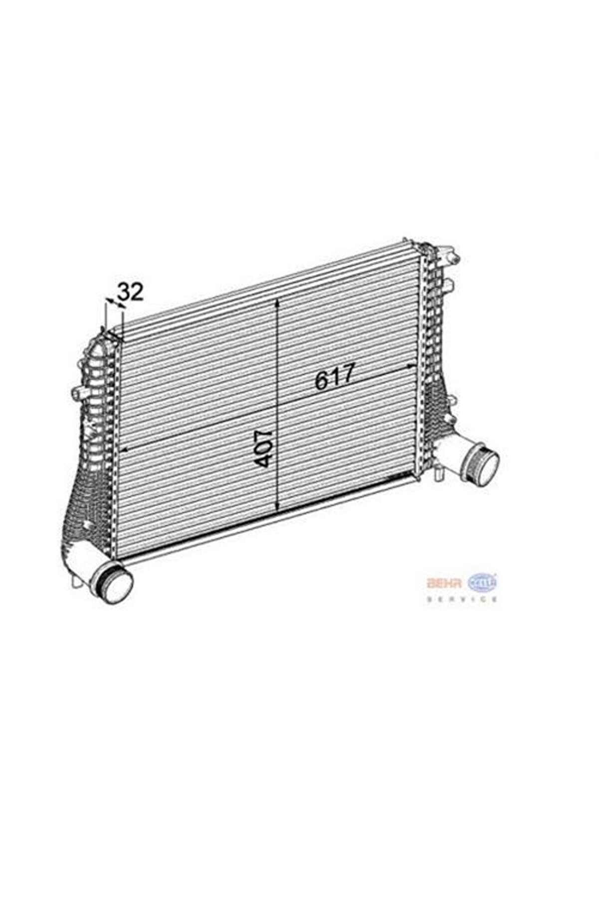 TURBO RADYATÖRÜ INTERCOOLER GOLF VI-JETTA-SCIROCCO-TOURAN-CADDY-OCTAVIA-A3-1.6-2