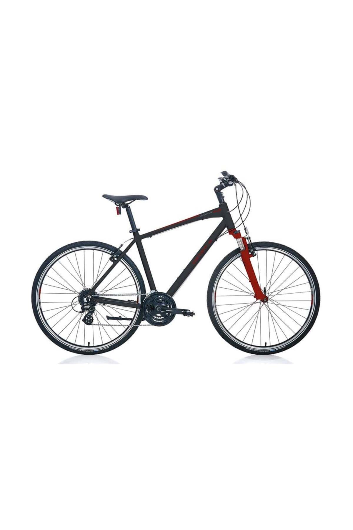 Carraro Sportıve 224 Erkek Şehir Bisikleti 457h V 28 Jant 24 Vites Mat Siyah-kırmızı-antrasit