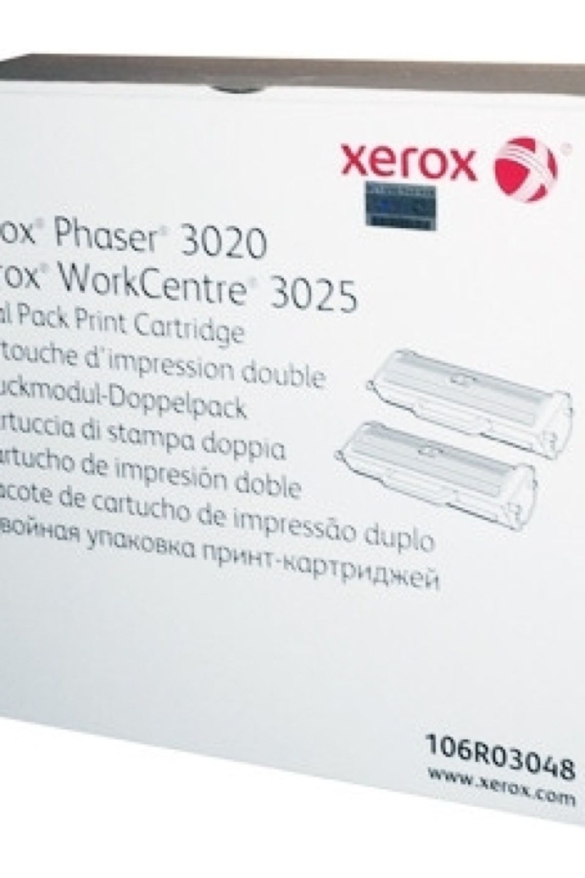 Xerox 106r03048 Phaser 3020-wc3025 Dual Pack Toner 2x1500 Sayfa